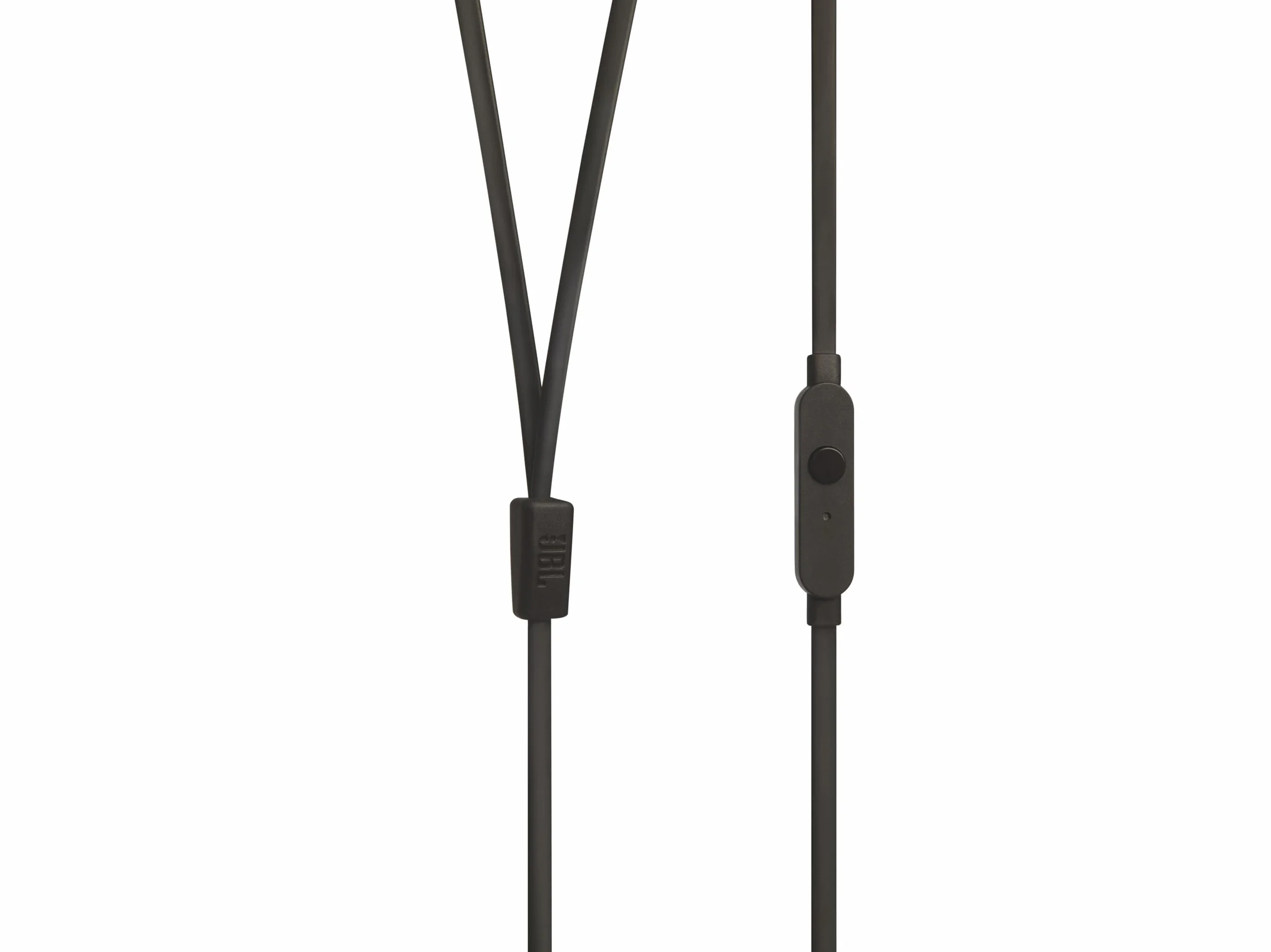 JBL T110 In-Ear Cuffie con Microfono Cavo Piatto Telecomando Universale Nero