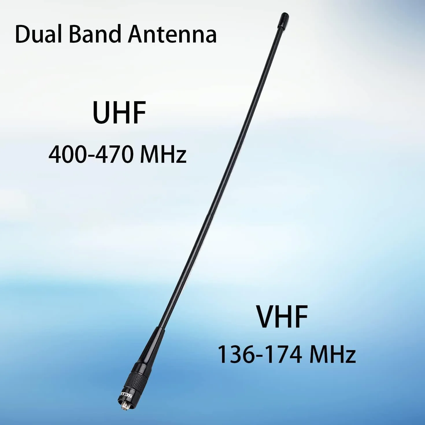 Retevis RHD771 Antenna SMA-F Doppia Banda UHF/VHF per Walkie Talkie RT5 RT5R RT5RV RT6 RT7 RT21 H777 Baofeng UV-5R BF-888S (2 Pezzi)