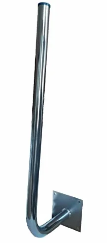Supporto a parete braccio angolare 75 cm déport 25 cm diametro 38 mm per antenne 4G LTE 5G parabola satellitare