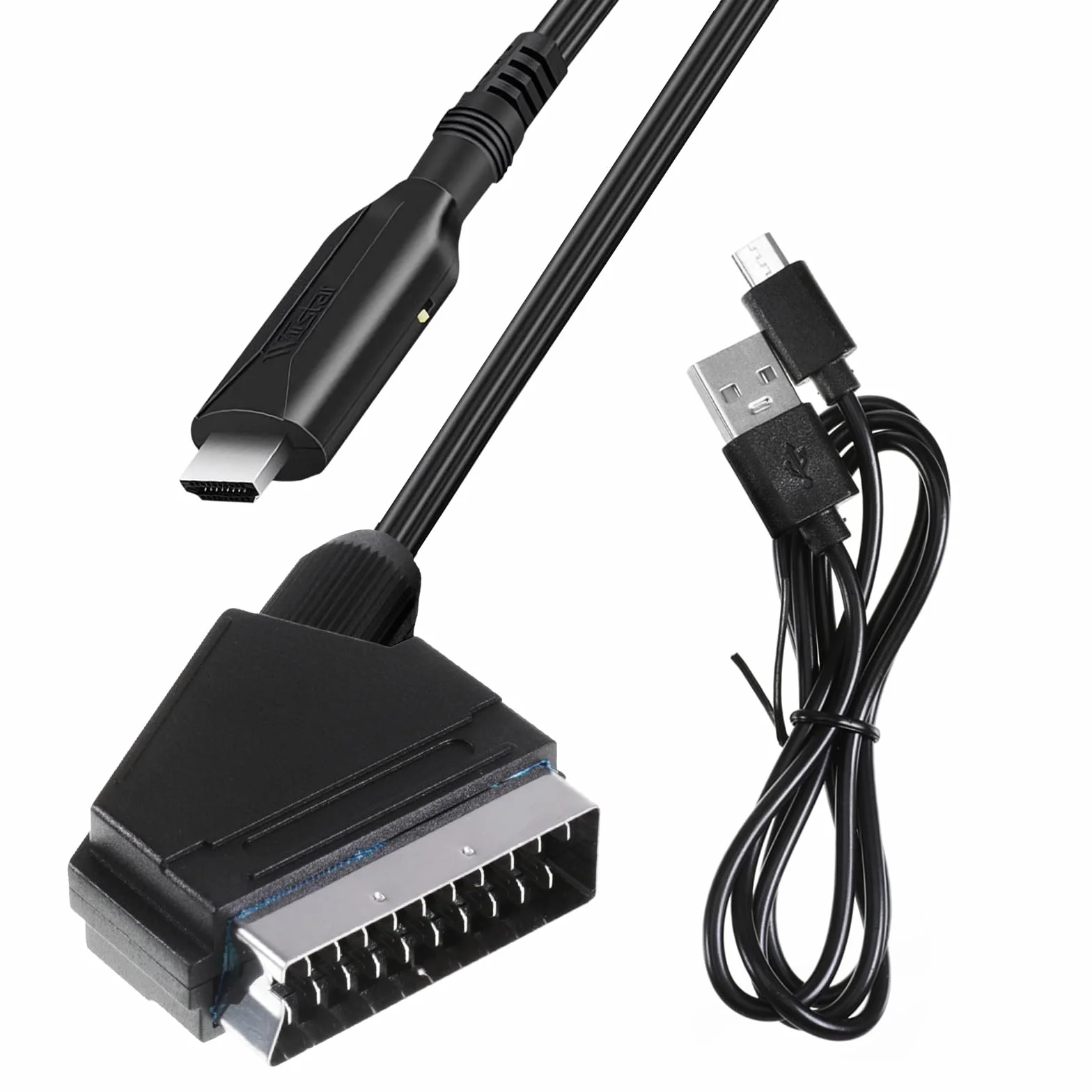 Adattatore Scart a HDMI 1080P con cavo per STB VHS Xbox HDTV PS3 Sky DVD Blu-ray