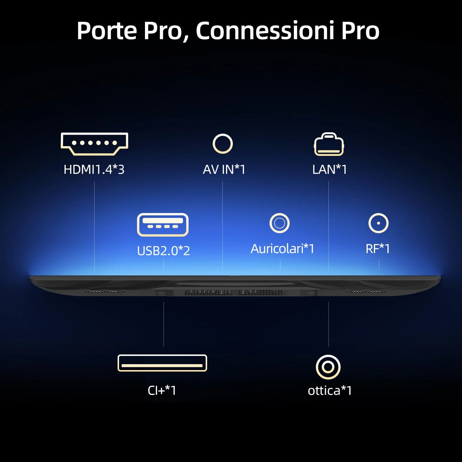 CHiQ Smart TV 32 pollici (81 cm) Full HD HDR10 Google TV OS Dolby Audio dbx-tv Tuner Triplo Chromecast Incorporato Design Metallico Senza Cornice