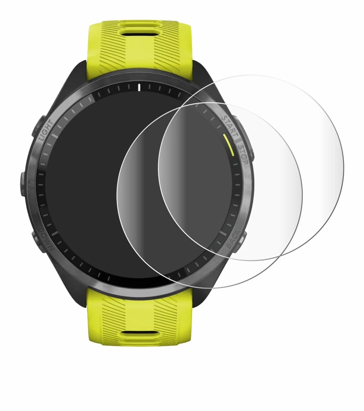 Brotect Pellicola Copertura Completa per Garmin Forerunner 965/970 2 Pezzi - Full-Cover 3D Curvo