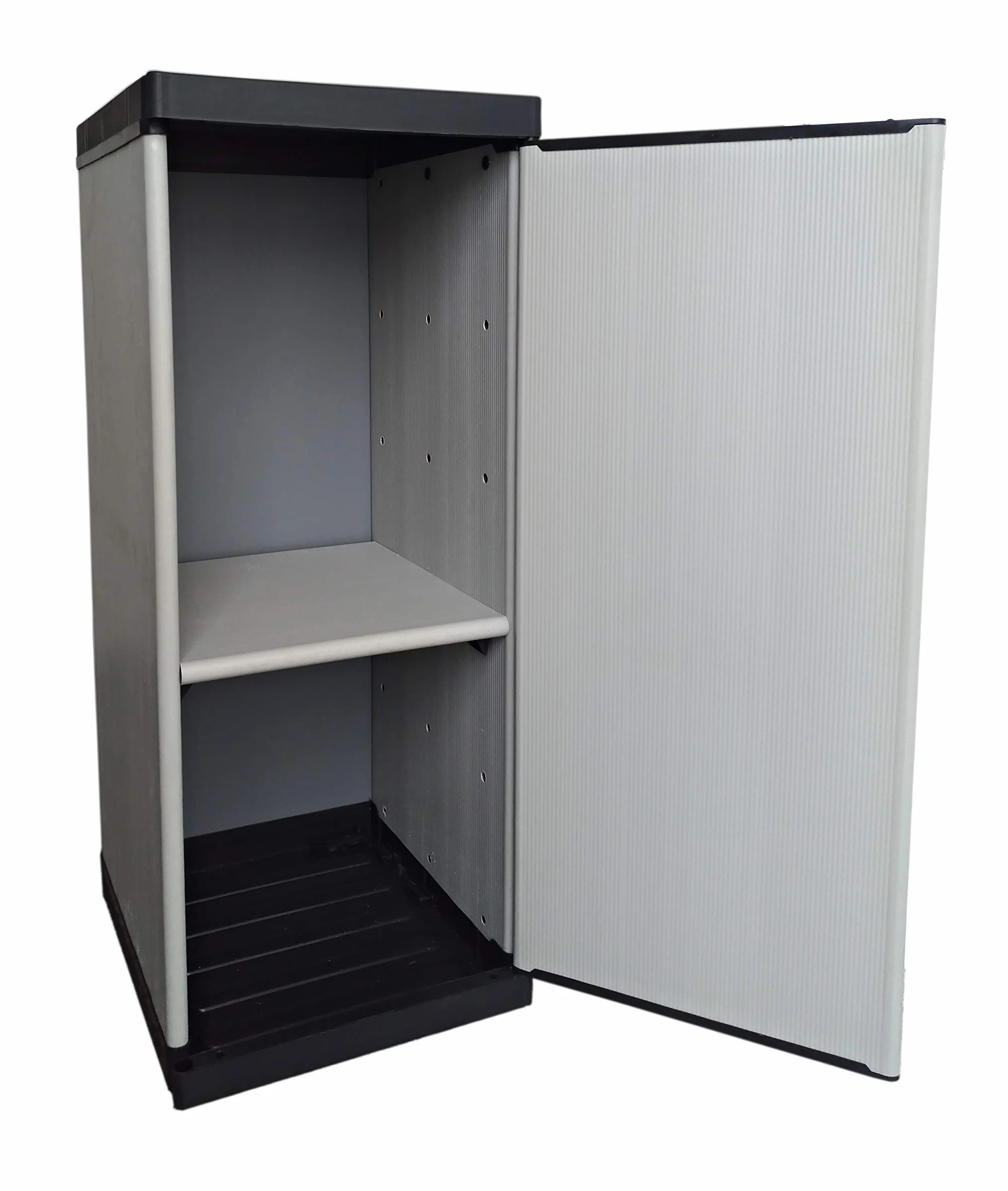 Armadio Portabombole 1 Anta Ripiani Regolabili 34 x 40 x 85 cm Interno Esterno