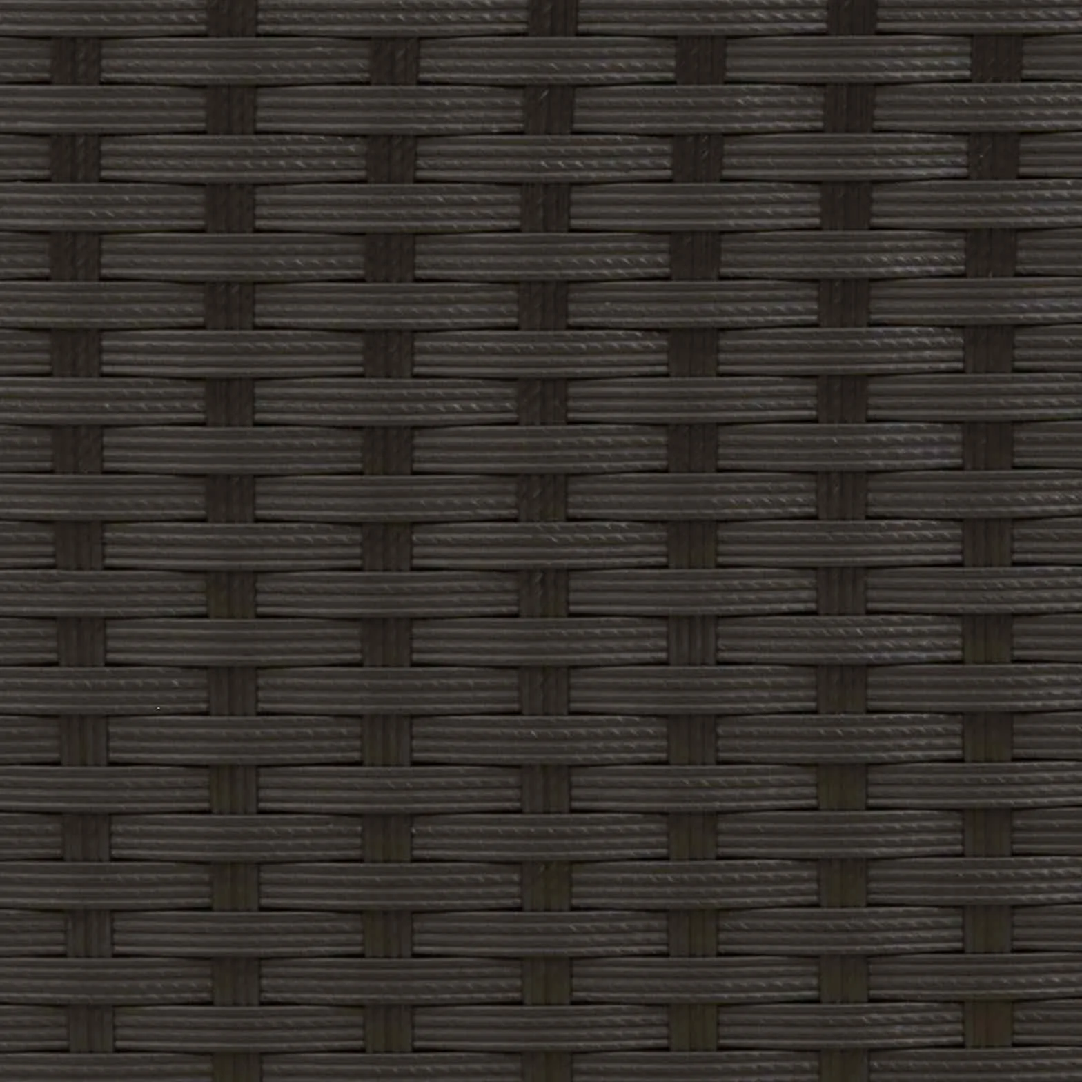 vidaXL Armadietto da Giardino Nero 70 x 50 x 87 cm Poliestere e Rattan Resistente per Esterni