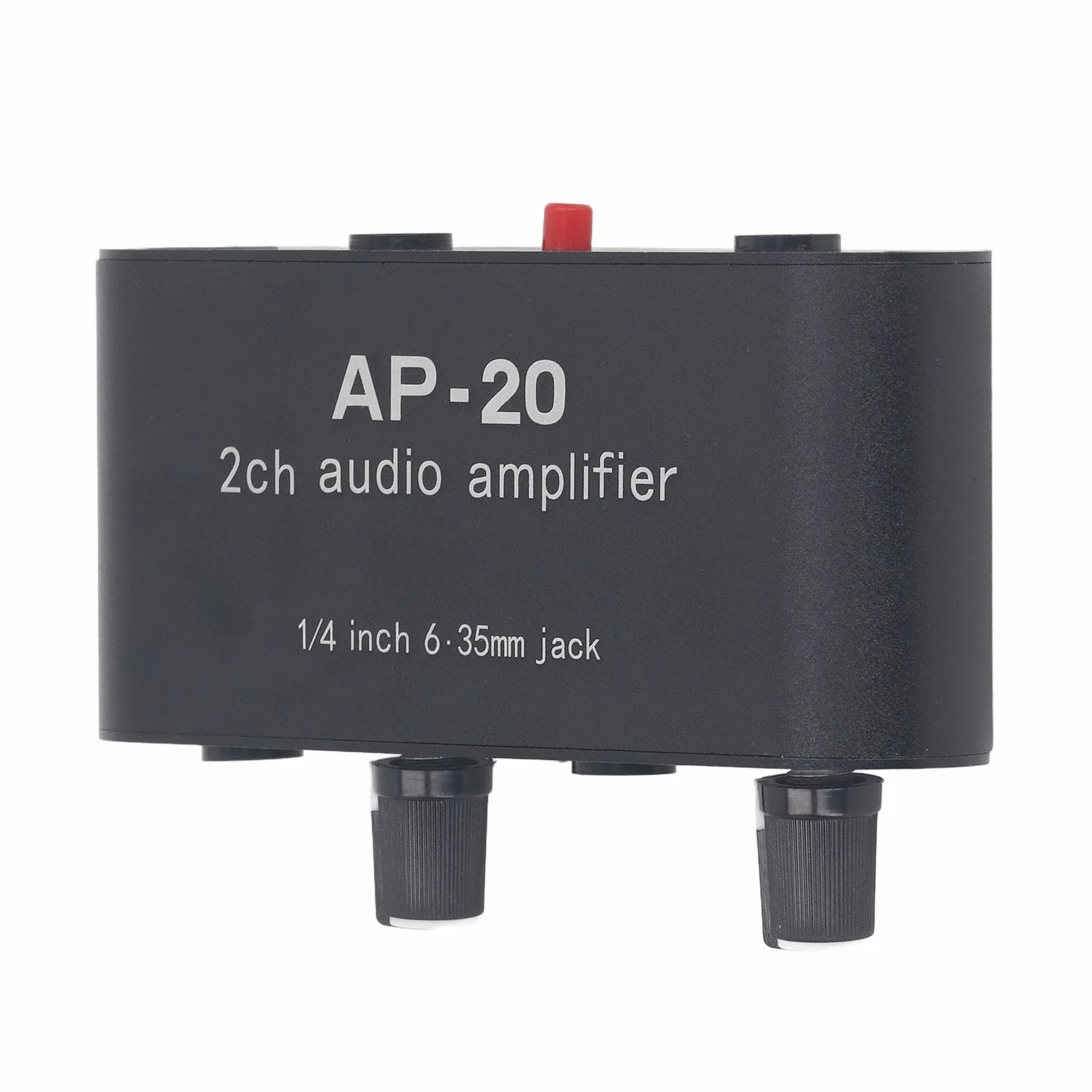 Preamplificatore 2 Canali 0-20 DB 1/4 Pollici 6,5 Mm CC 5-12 V per Microfoni