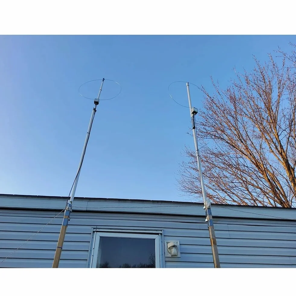 Antenna ad anello attiva K-180WLA 0,1-180 MHz 20 dB preamplificatore regolabile 2750 mAh cavo 10 m