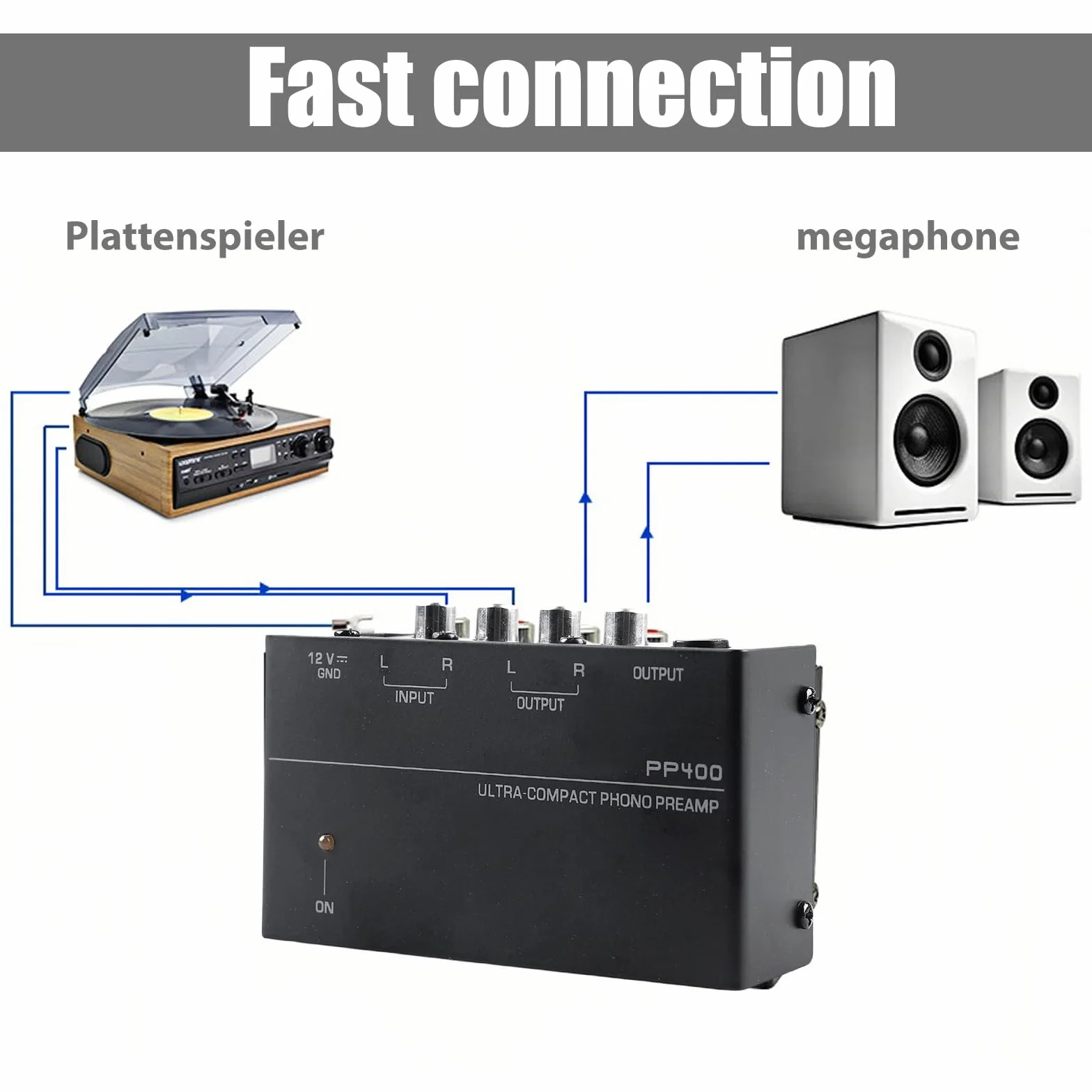 Preamplificatore Phono Stereo per Giradischi
