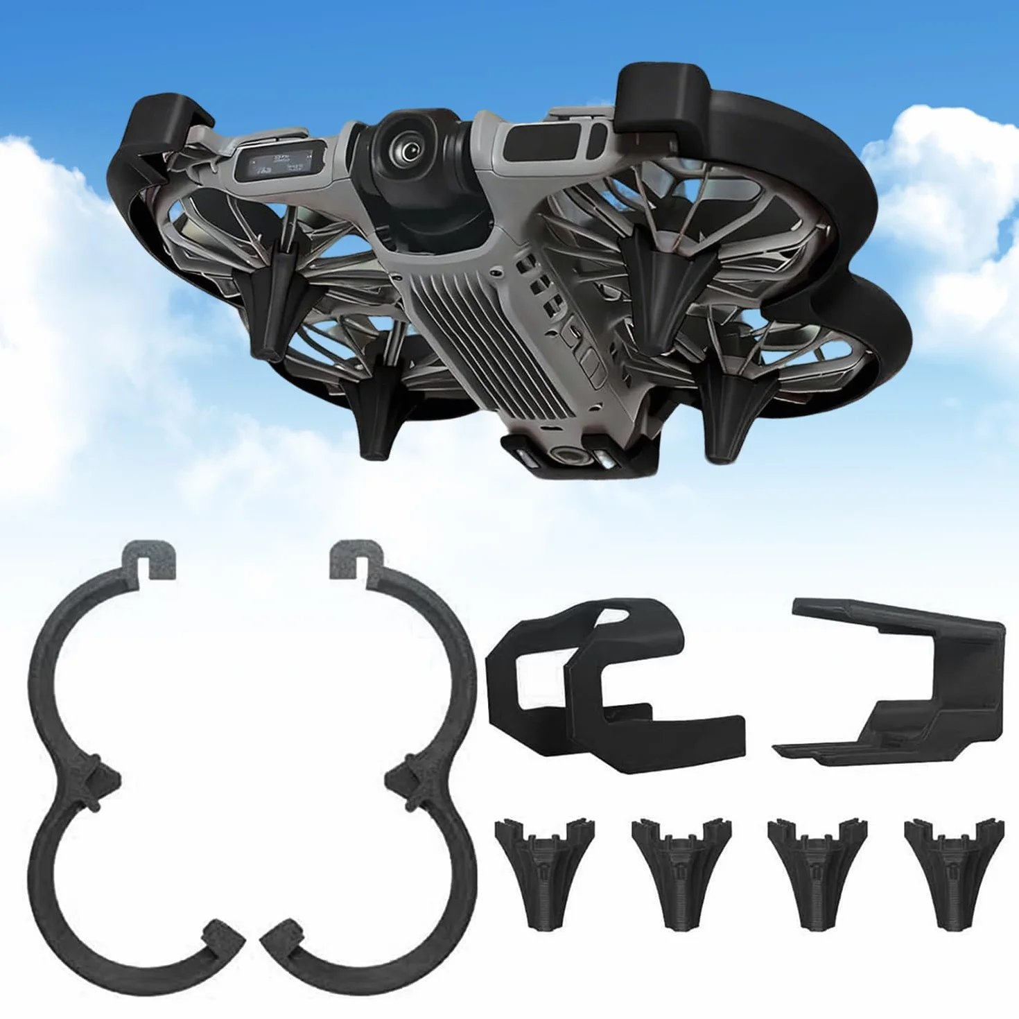 Zestaw ochronny 3 w 1 do DJI NEO 2, osłona śmigieł i podwozie lądowania