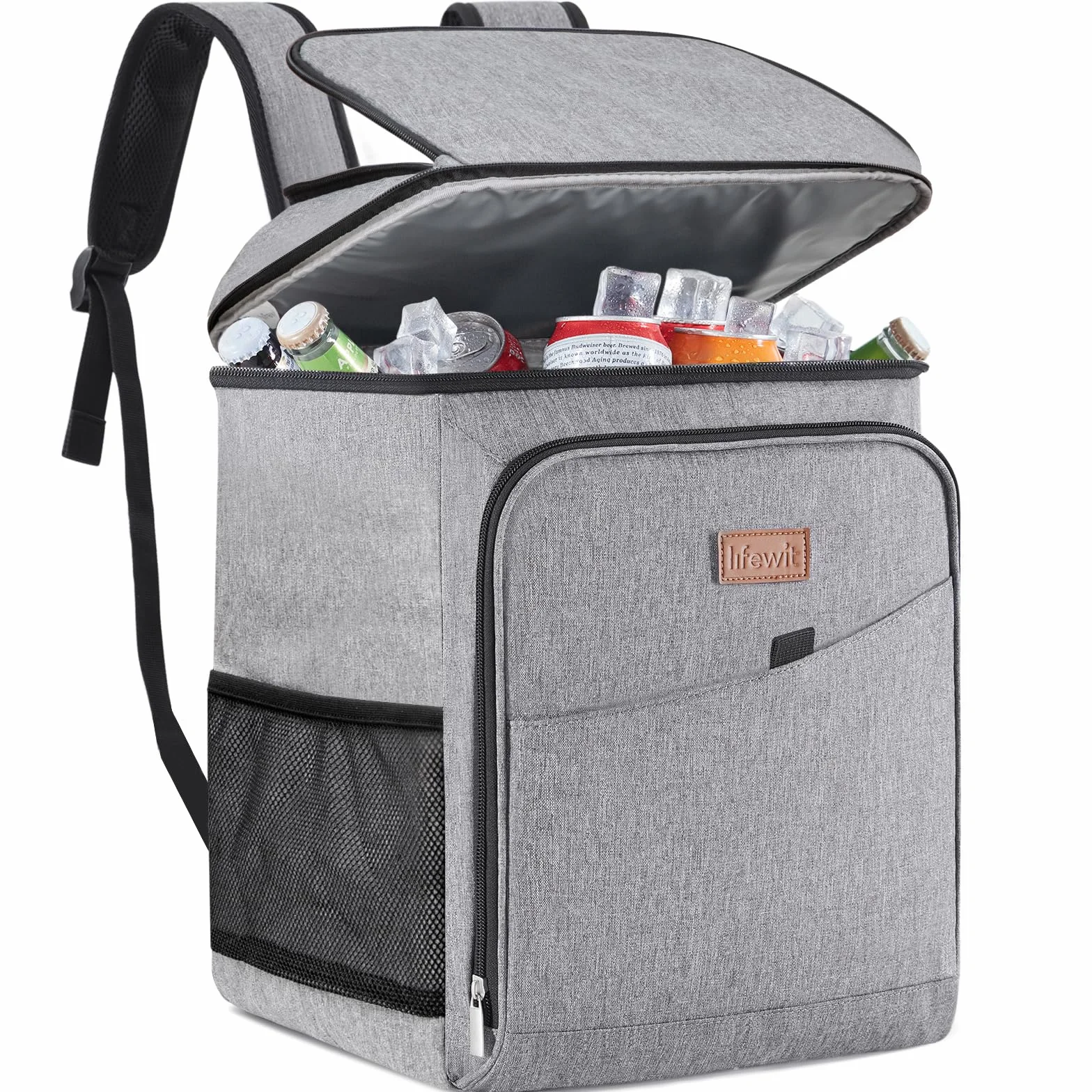 Lifewit Zaino Frigo Termico 26L Grande Borsa Frigo Portatile Grigio