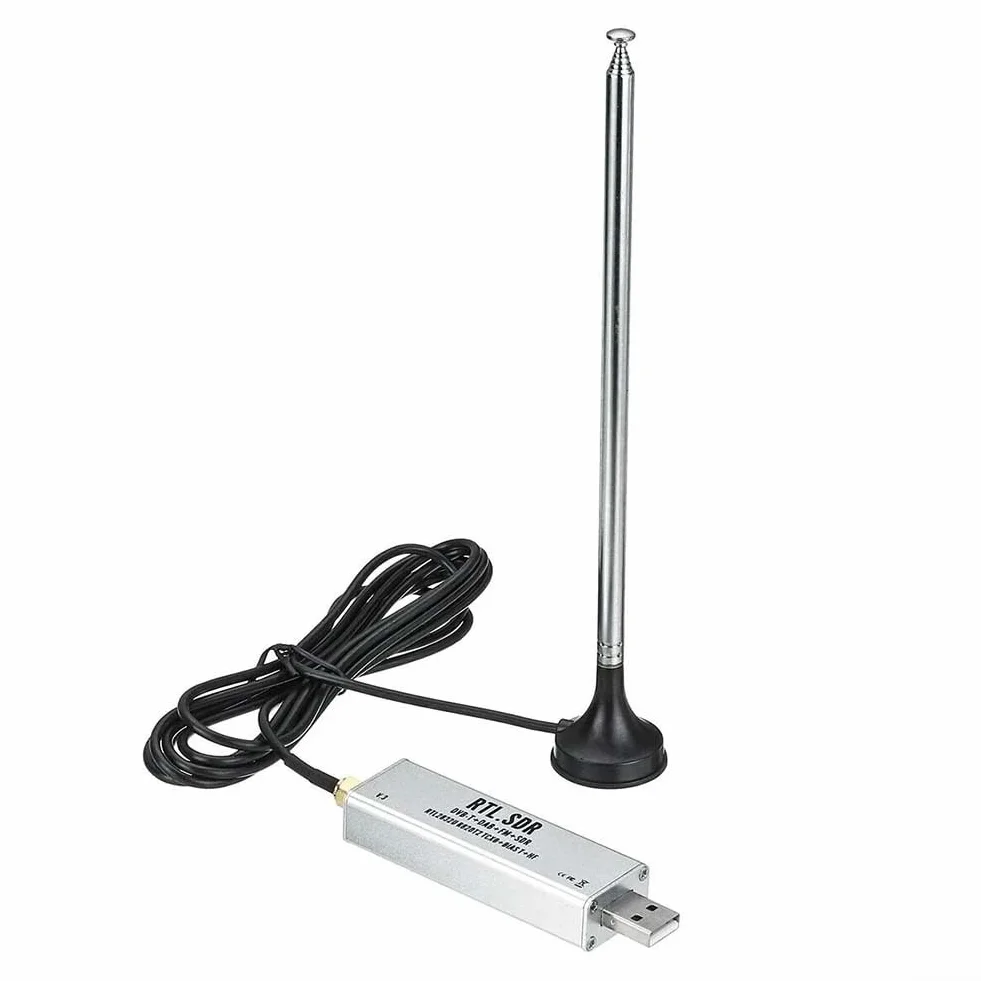 RTL-SDR TCXO Ricevitore a Banda Piena 0.1MHz-1.7GHz per ADSB Aviazione Windows con Antenna