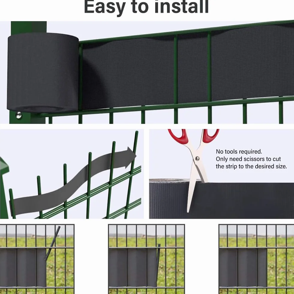 EFFE Fasce PVC frangivista 20 Clip Antracite