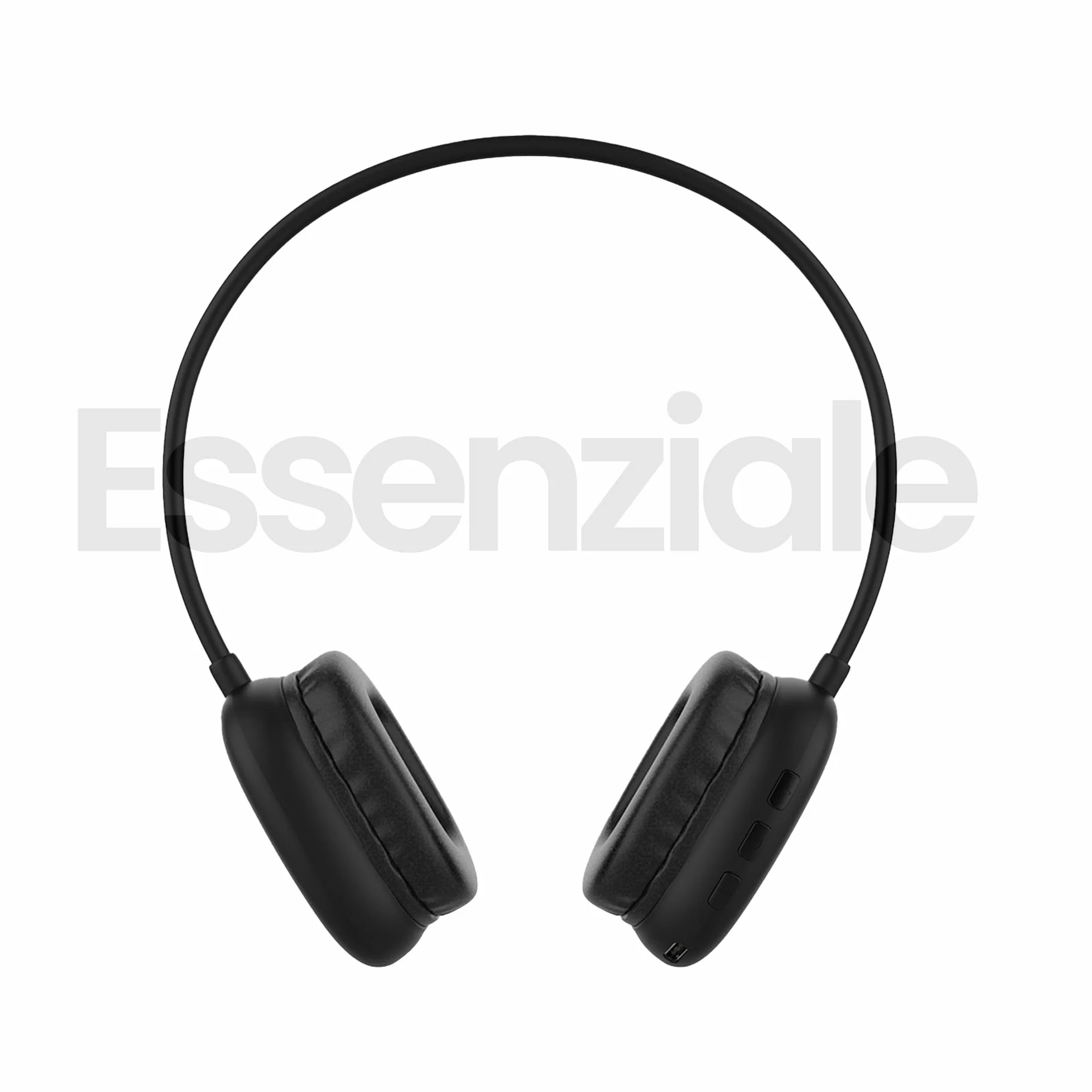 TECHMADE Mini Cuffie Wireless Bluetooth 5.4 Compatte con Jack 3.5 mm Audio Stereo USB-C NERO