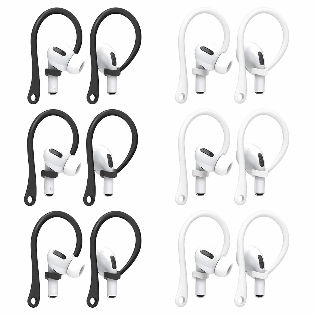 Ganci per Orecchie Anti-Smarrimento Gancio Anticaduta per Auricolari Bluetooth Compatibili AirPods 3 4 Sicuro Regolabile