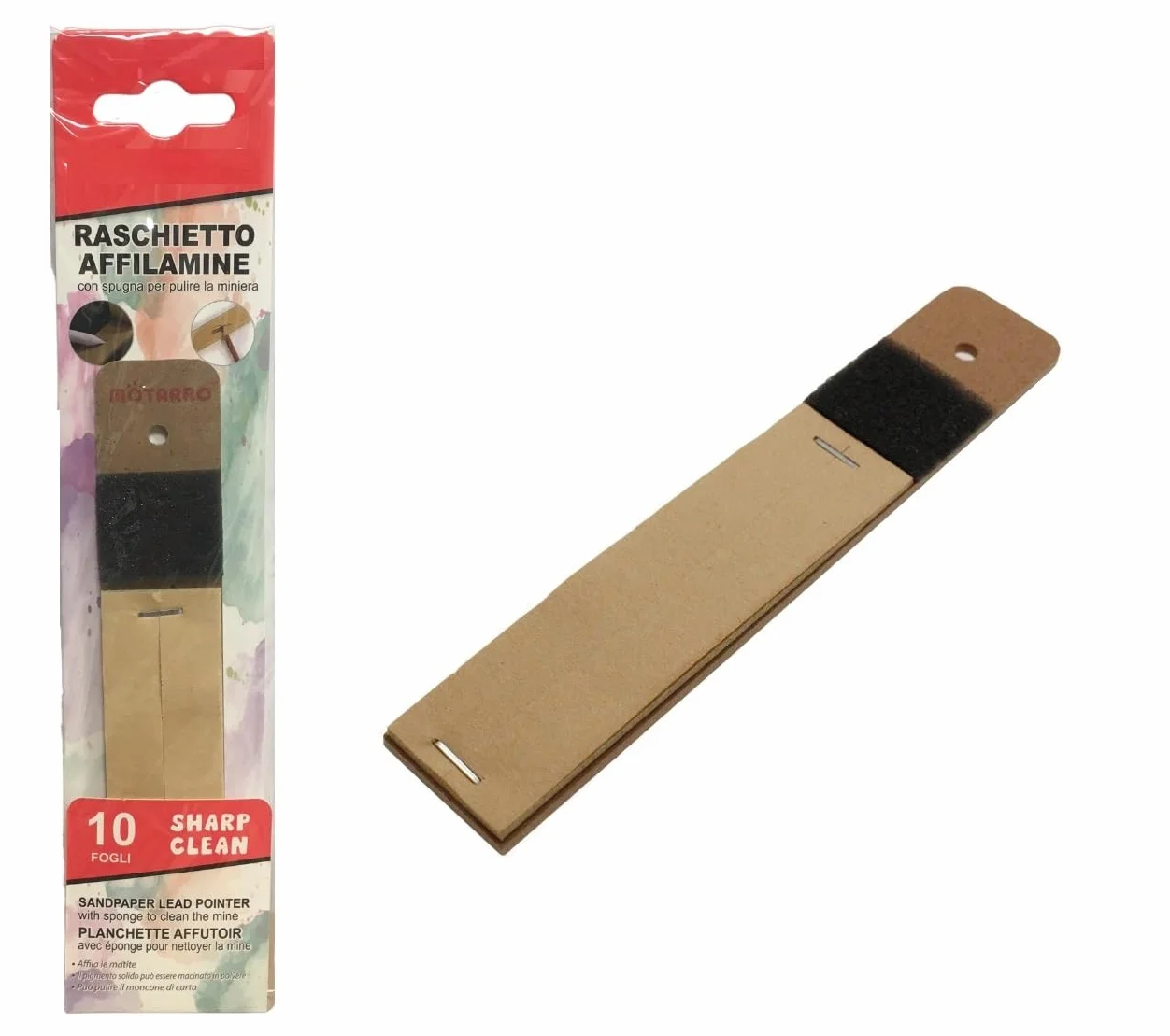 Temperamatite Carta Abrasiva 1 Pezzo, Raschietto per Affilare Carta Vetrata, Strumento di Levigatura per Matite e Carboni