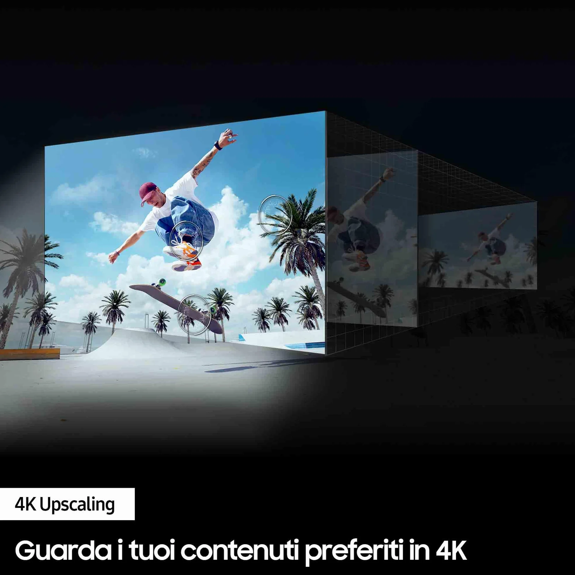 Samsung Smart TV 43" UE43DU7170UXZT Crystal 4K UHD Slim Look DVB-T2 Q-Symphony OTS Lite Bixby Alexa Google Assistant Black