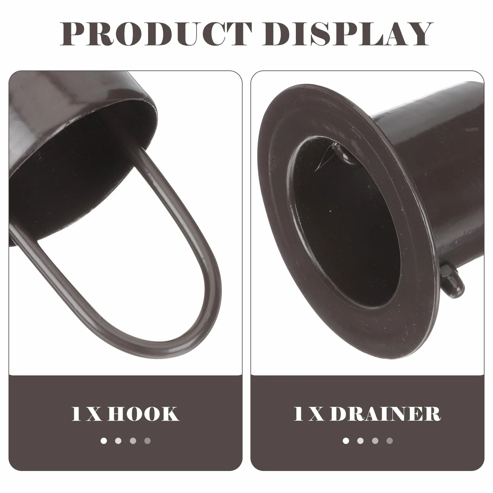 Operitacx Ganci di Installazione in Alluminio 4.72x3.54x3.54 Pollici Kit Adattatore per Catena Pluviale per Grondaia