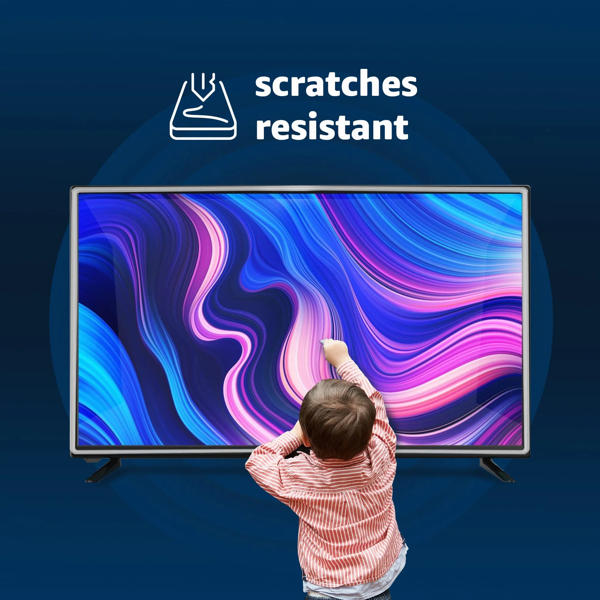 LEYF Schermo per TV 82 (32 pollici) sospeso e fisso protezione anti-danno pellicola per TV LCD LED 4K OLED QLED HDTV