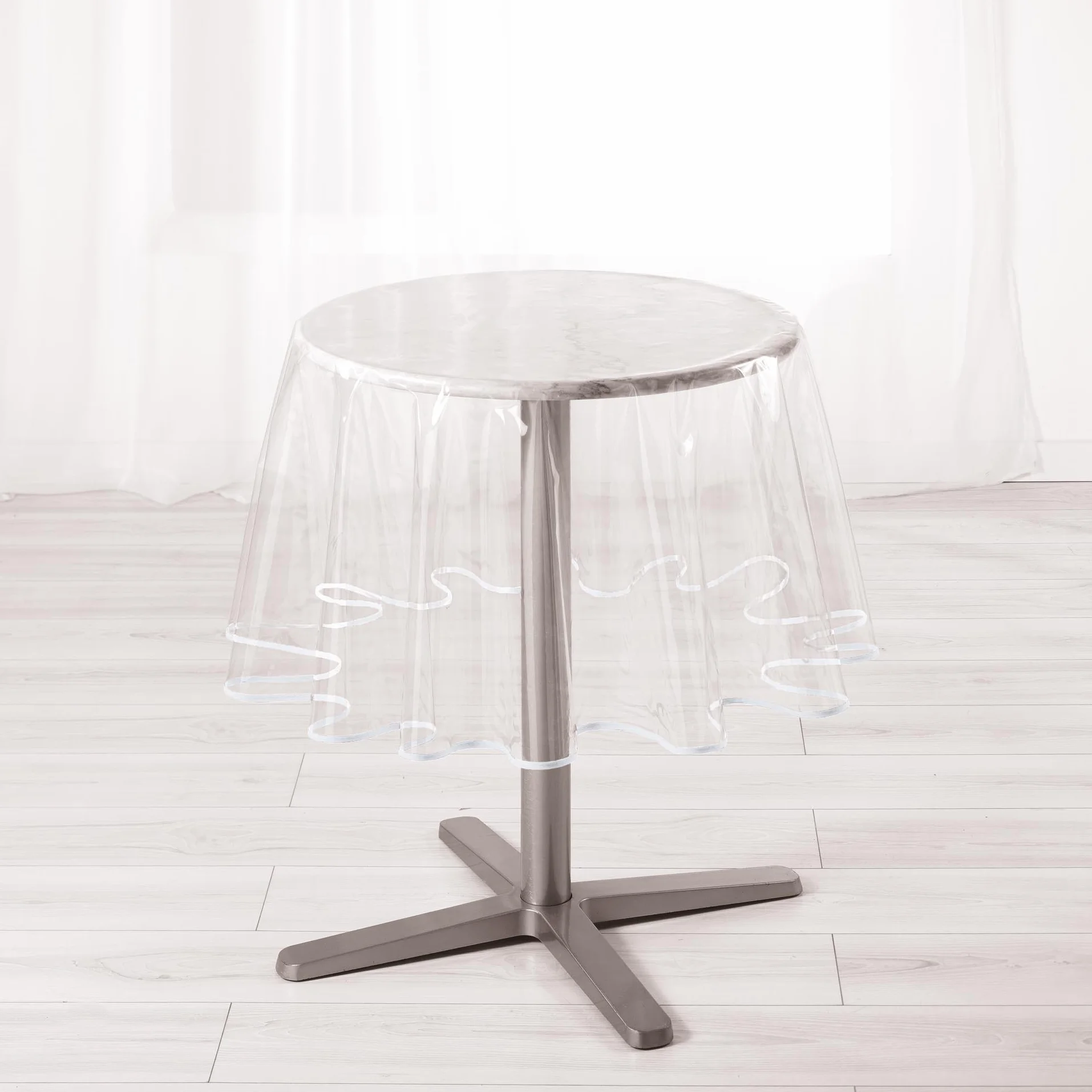 Linea decorazione Garden tovaglia PVC bianco 180 cm