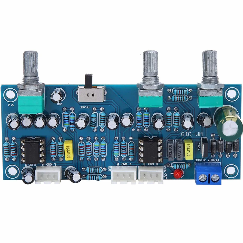 Scheda preamplificatore 2.1 canali Subwoofer Filtro passa-basso Processore audio