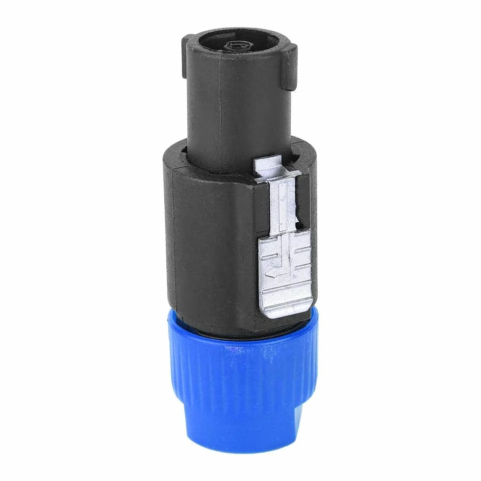Walfront Connettore per Altoparlanti Audio C-NL4FC Speakon Plug 4 Pin Impermeabile Blu