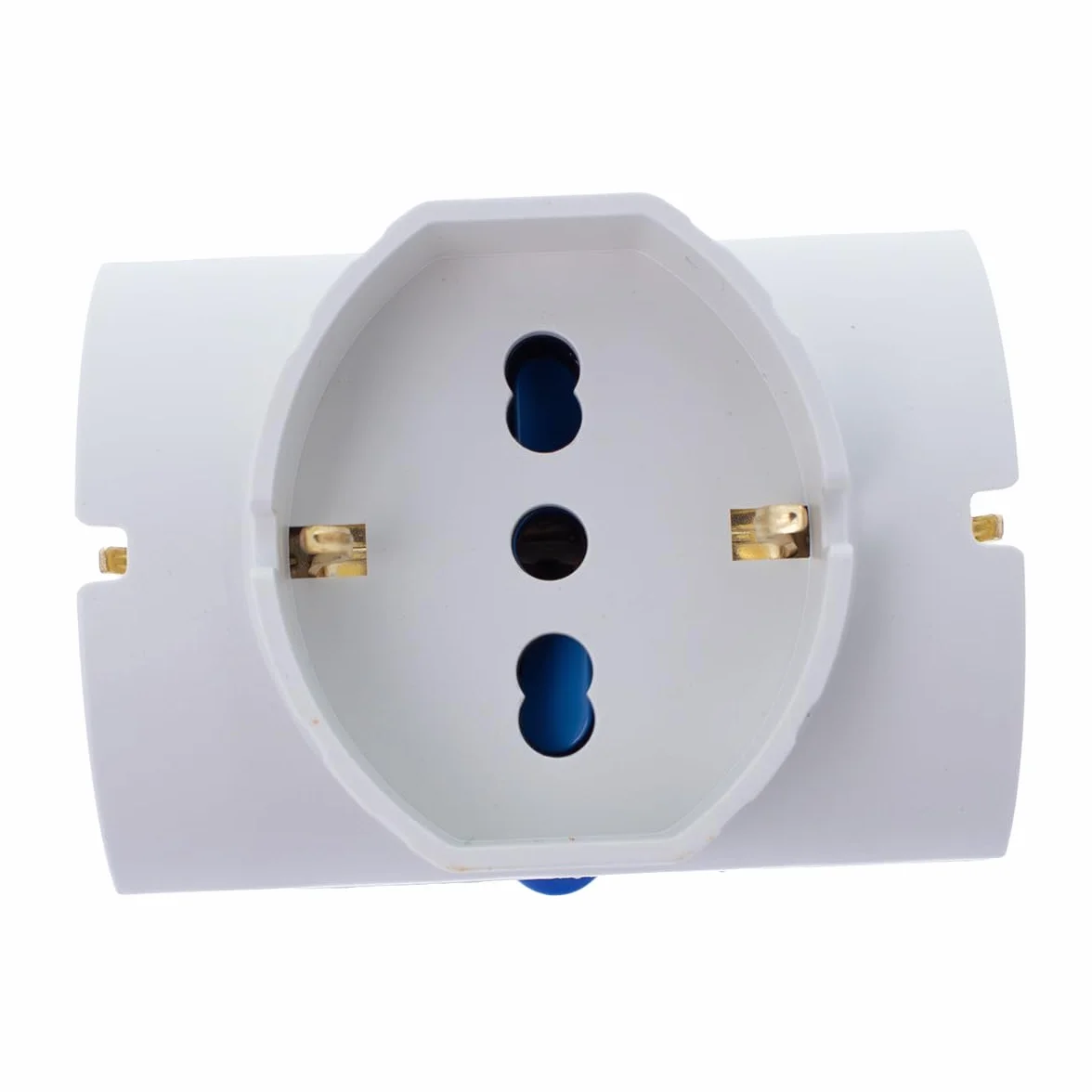 A2ZWORLD, Adattatore Spina Industriale CEE 2P+T 16A 250V + 3 Prese Schuko/Bipasso/EU, Prodotto Versatile, Bianco