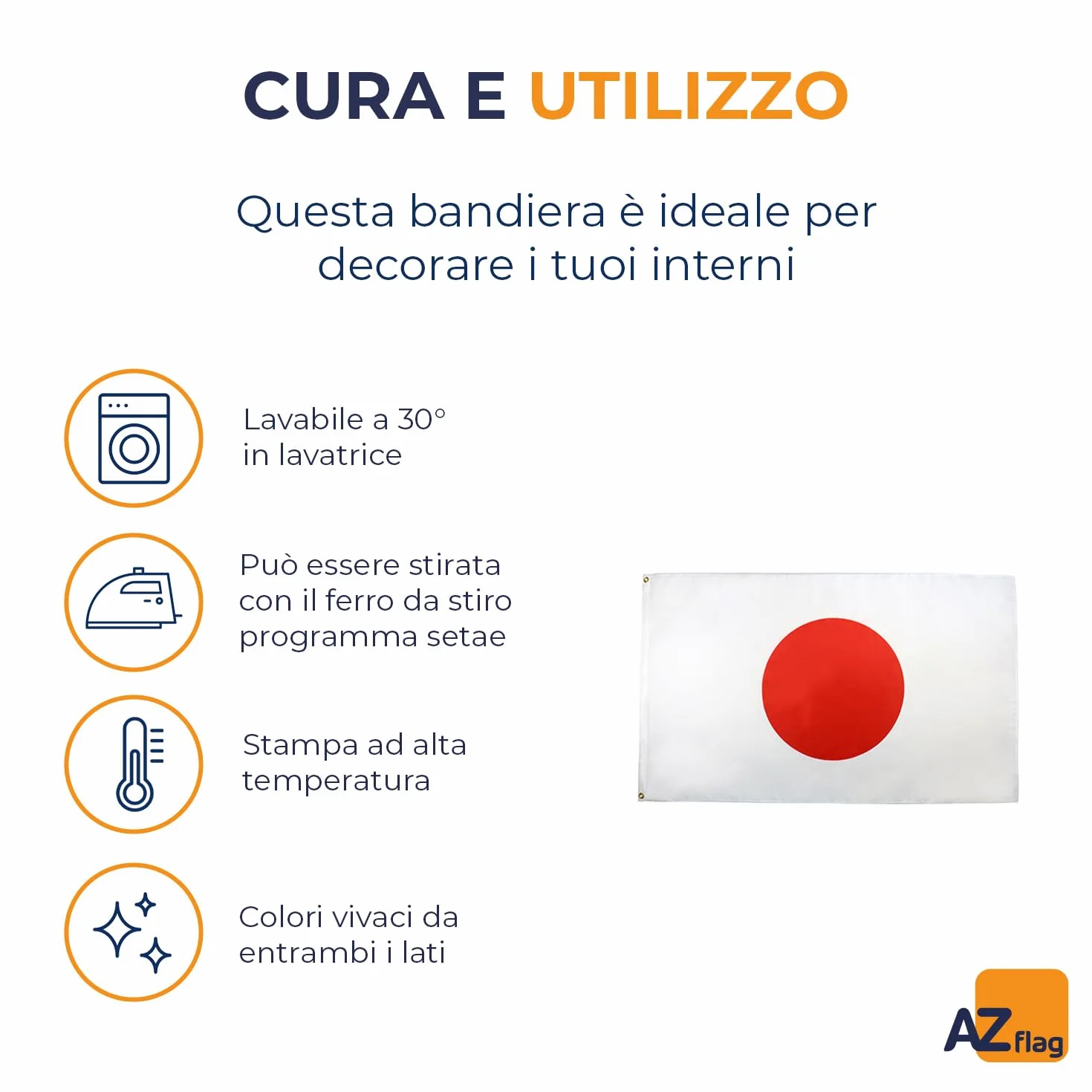 AZ FLAG Bandiera Giappone 90x60cm Poliestere Bandiera Giapponese