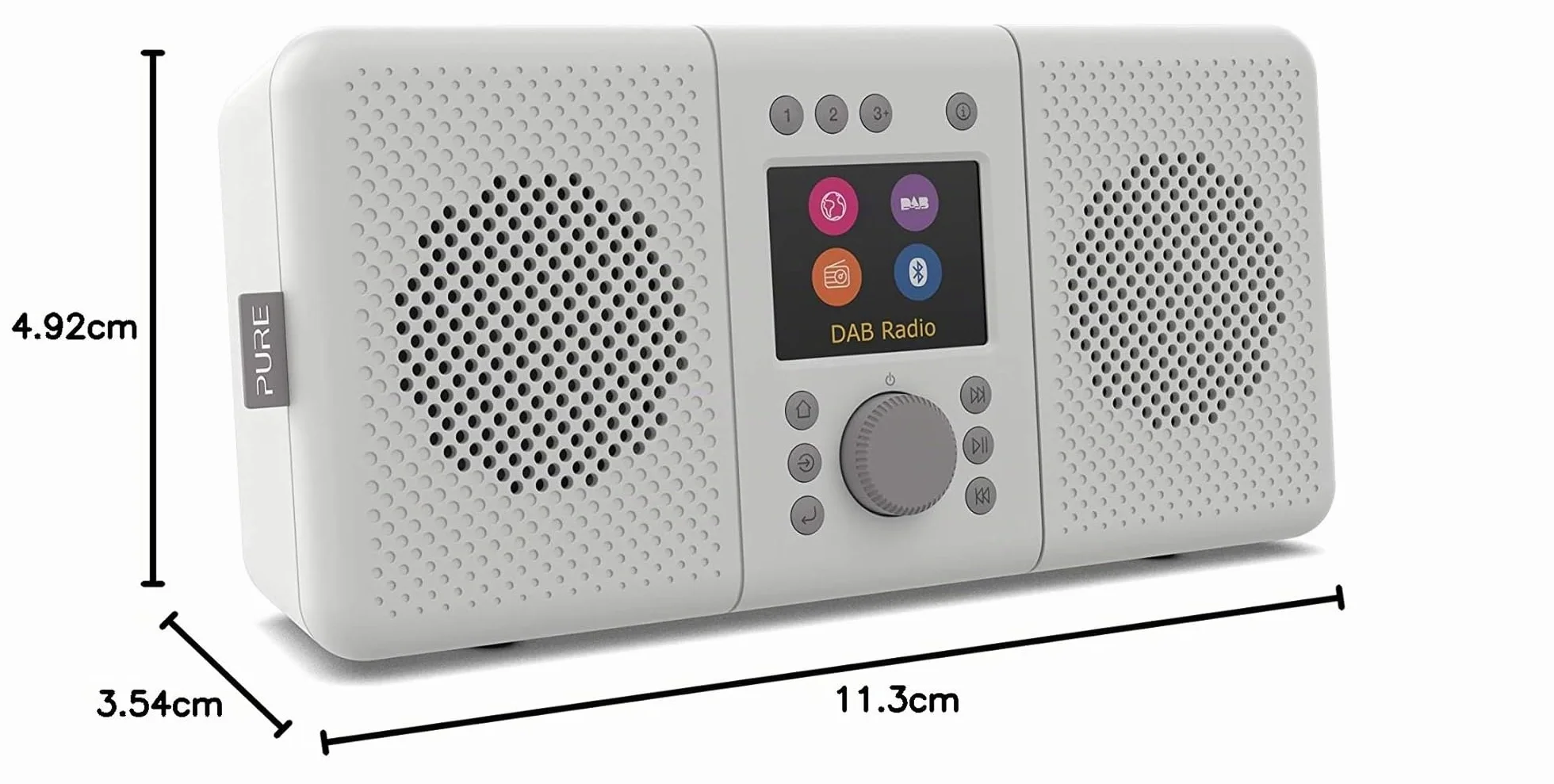 Pure ELAN CONNECT+ Radio Internet stereo DAB Bluetooth 5.0 DAB/DAB+ FM grigio pietra