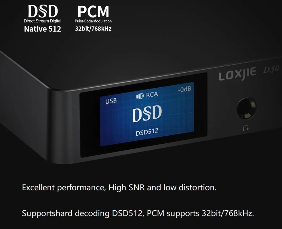 LOXJIE D30 DAC audio amplificatore cuffie ES9068AS XMOS PCM 32bit/768kHz MQA DSD512 Bluetooth 5.0 APT-X