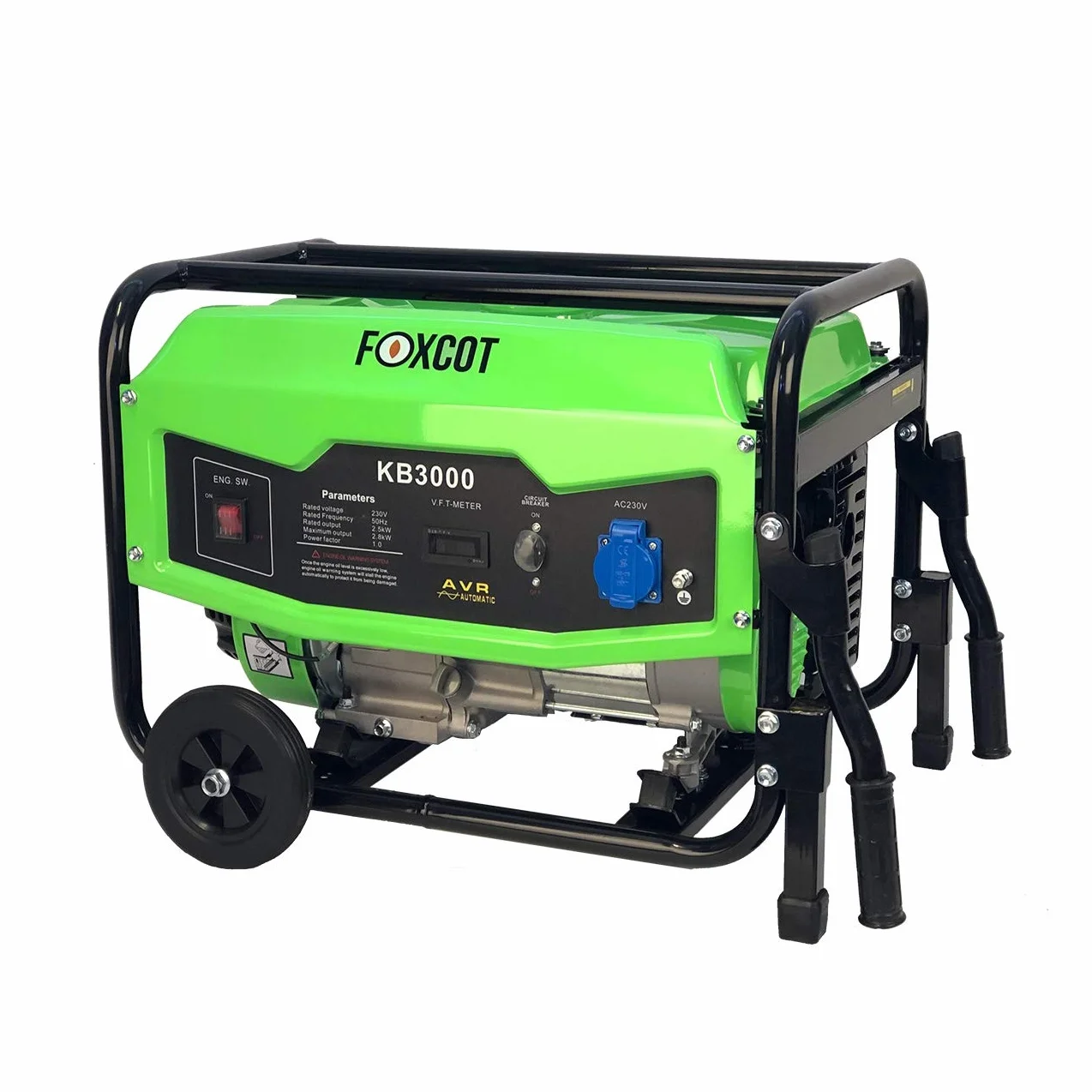 Generatore di Corrente a Benzina 2,8 Kw Foxcot KB3000 Nero