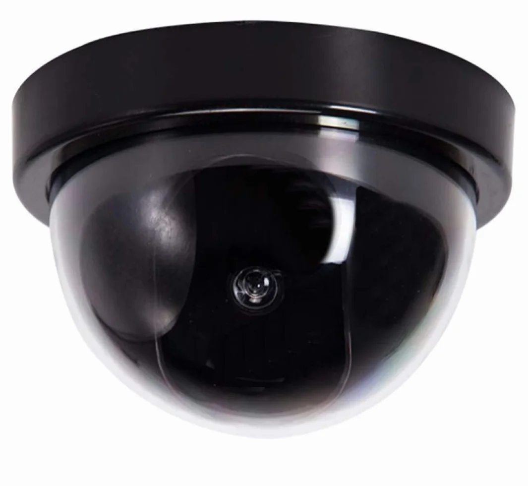 O&W Security Dome Kamera fikcyjna z diodą LED czerwona migająca montaż sufit ściana