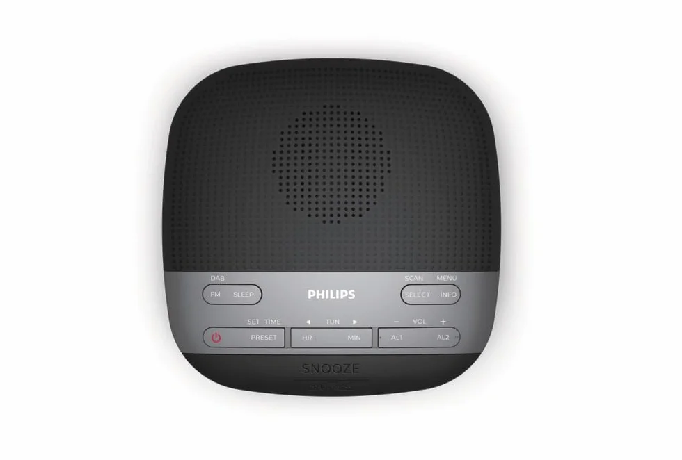 Philips R3505/12 Radiosveglia Digitale DAB+/FM, Allarme Doppio, Timer Spegnimento, Design Compatto