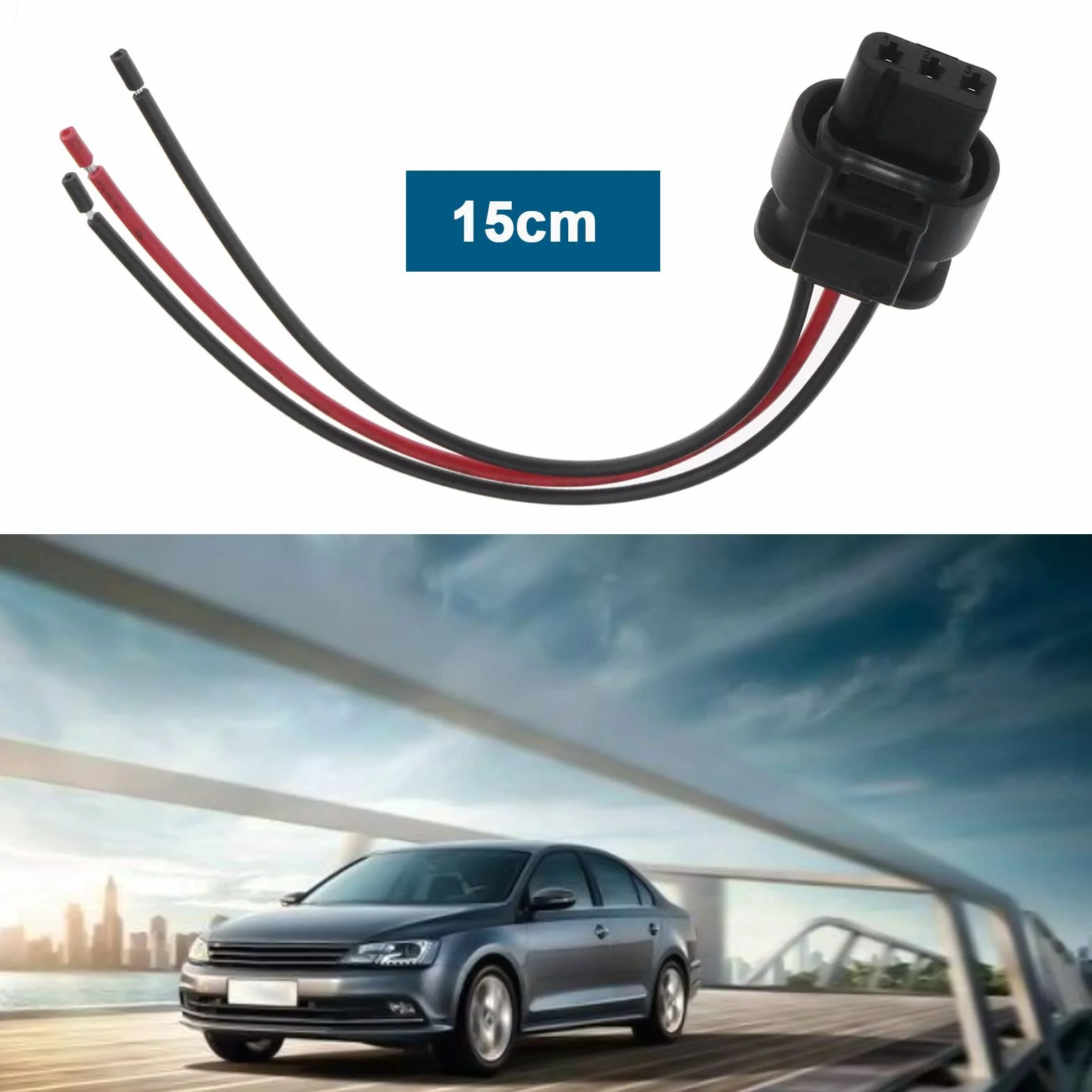OTOTEC 1 cavo sensore PDC a 3 pin di ricambio compatibile con VW Audi 3C0973203 1452669