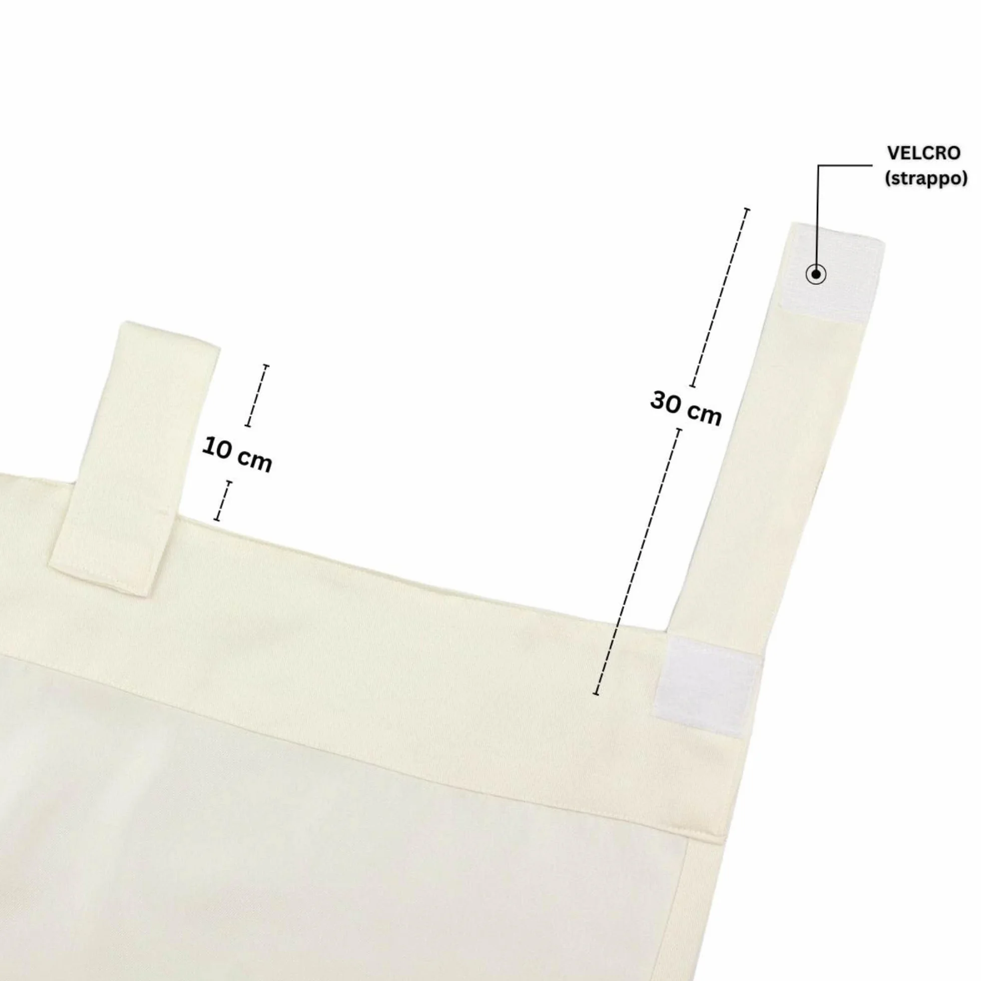 Morbidissimi Tenda Gazebo Idrorepellente e Resistente, Tenda Da Esterno 200x240 cm per Gazebo, Dotata di Passanti con Chiusura a Strappo, 100% Made in Italy - Panna