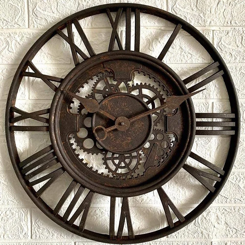 Orologio da Parete da Giardino per Esterni, Orologio al Quarzo Vecchio Stile Orologi da Giardino per Esterni Orologio da Parete per Esterni Impermeabile e Creativo
