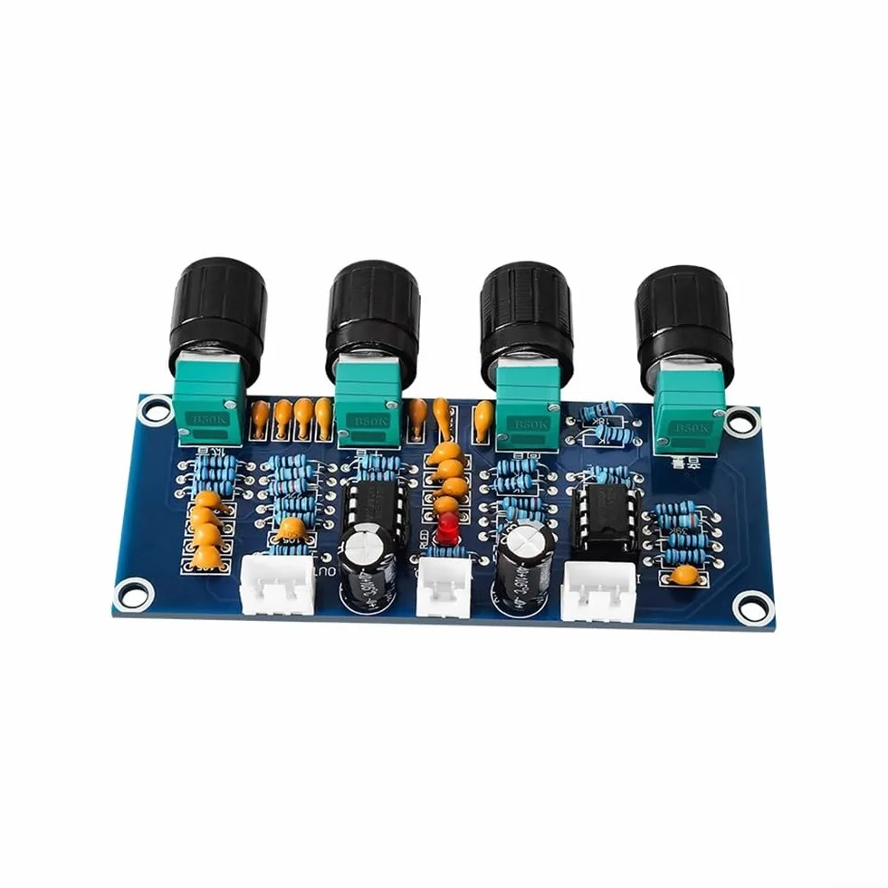 Scheda preamplificatore controllo tono NE5532 IC DC 12-24 V modulo audio bassi alti volume