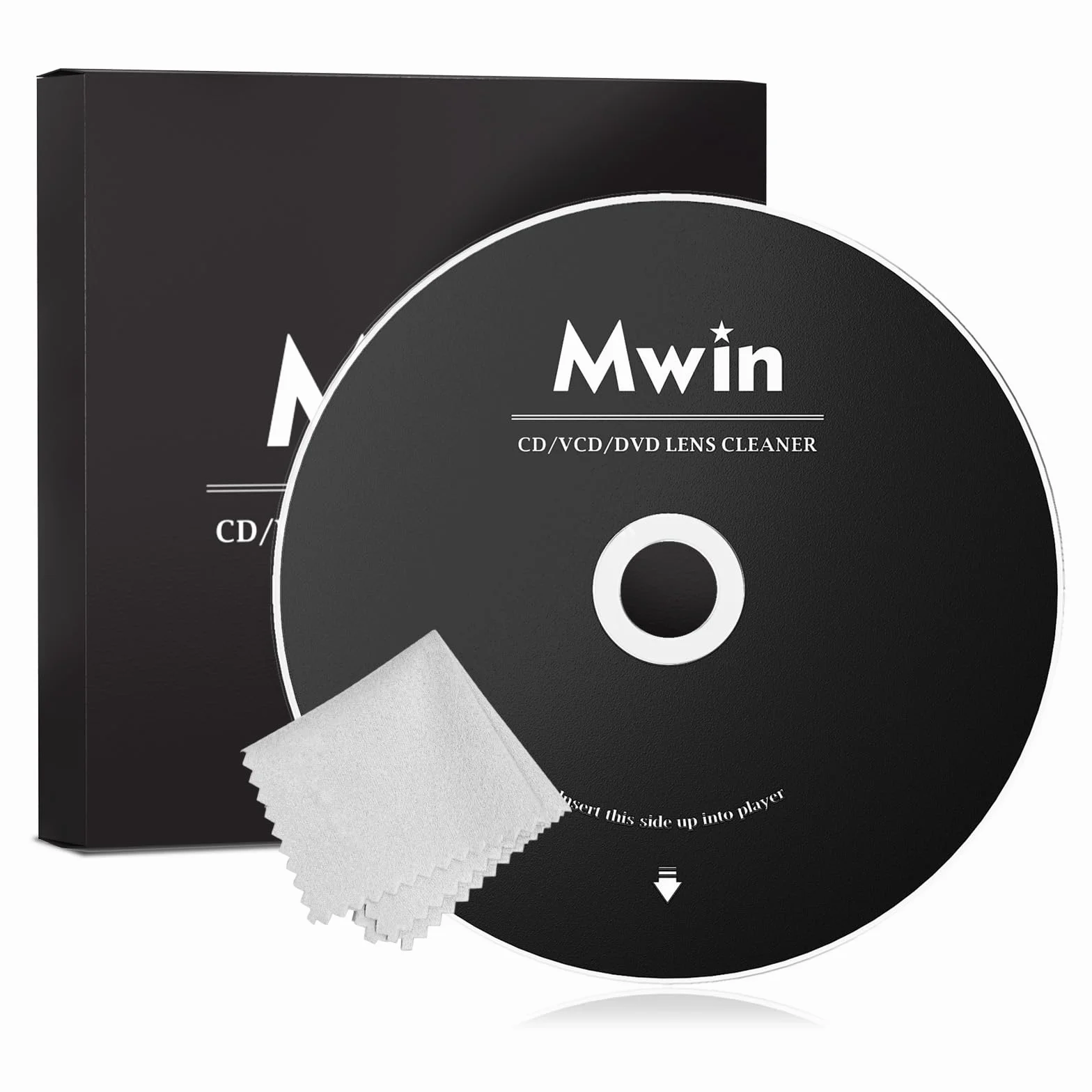 Kit Pulizia Lenti CD VCD DVD per Auto Casa Mwin Disco