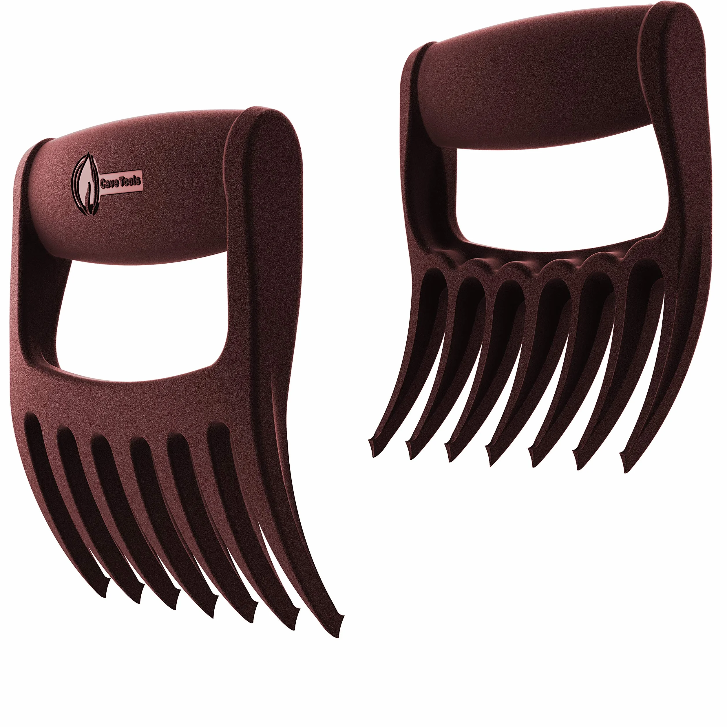 Cave Tools Artigli di carne con punta di talon per triturare carne di maiale tirato pollo tacchino e manzo Manipolazione e intaglio Accessori per barbecue per affumicatore o cottura lenta Merlot