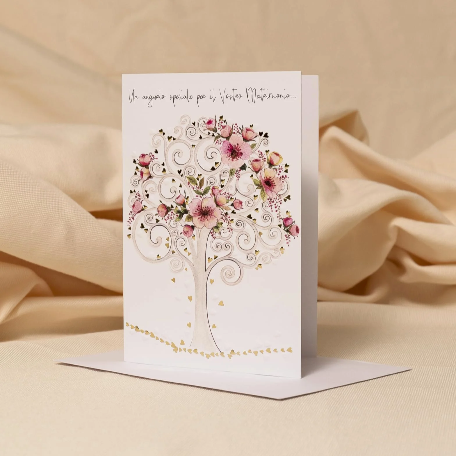 ARKRAFT Biglietti auguri matrimonio 17 x 12 cm finitura oro M27