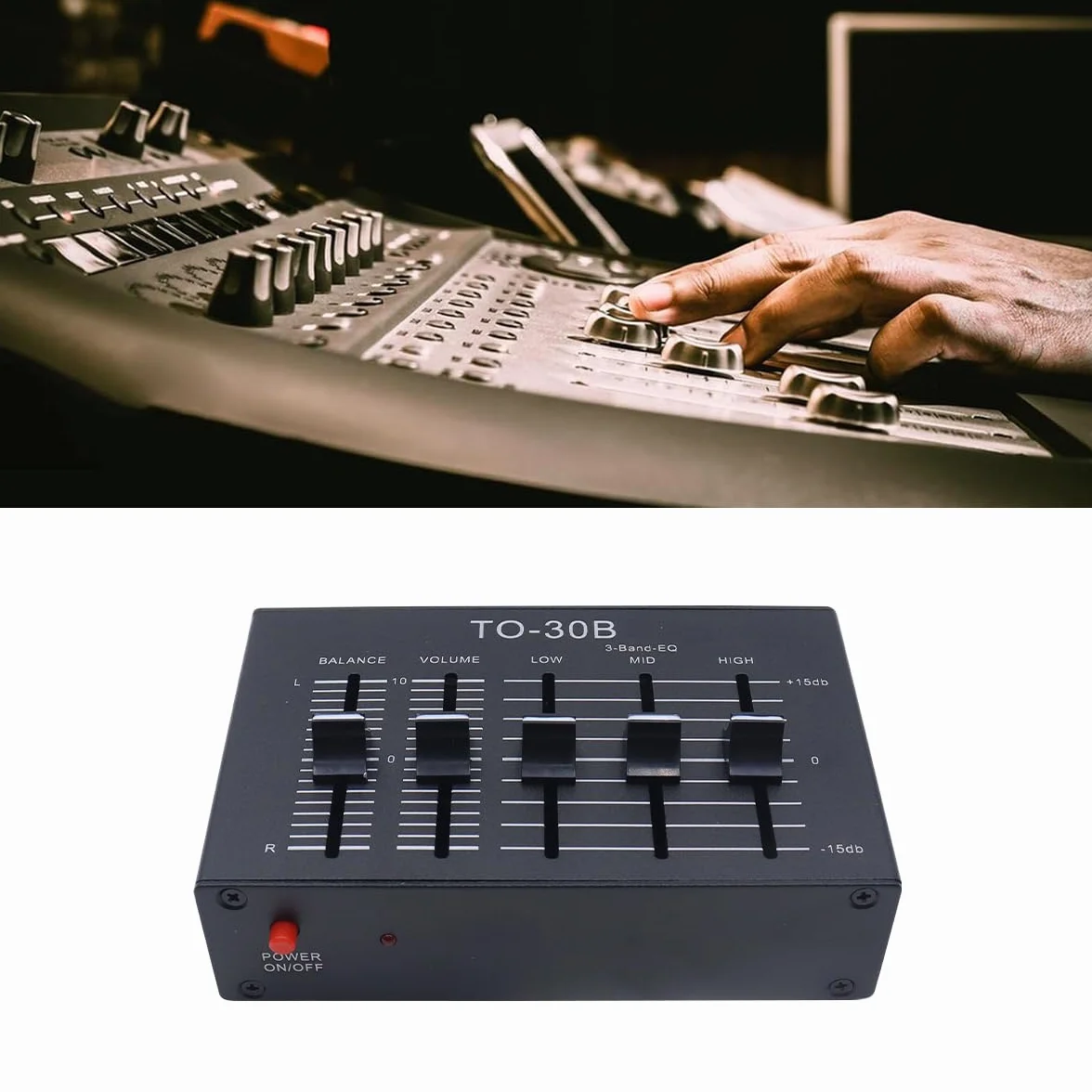 Ticha Controller di bilanciamento audio stereo, preamplificatore simmetrico a tre stadi con controllo volume