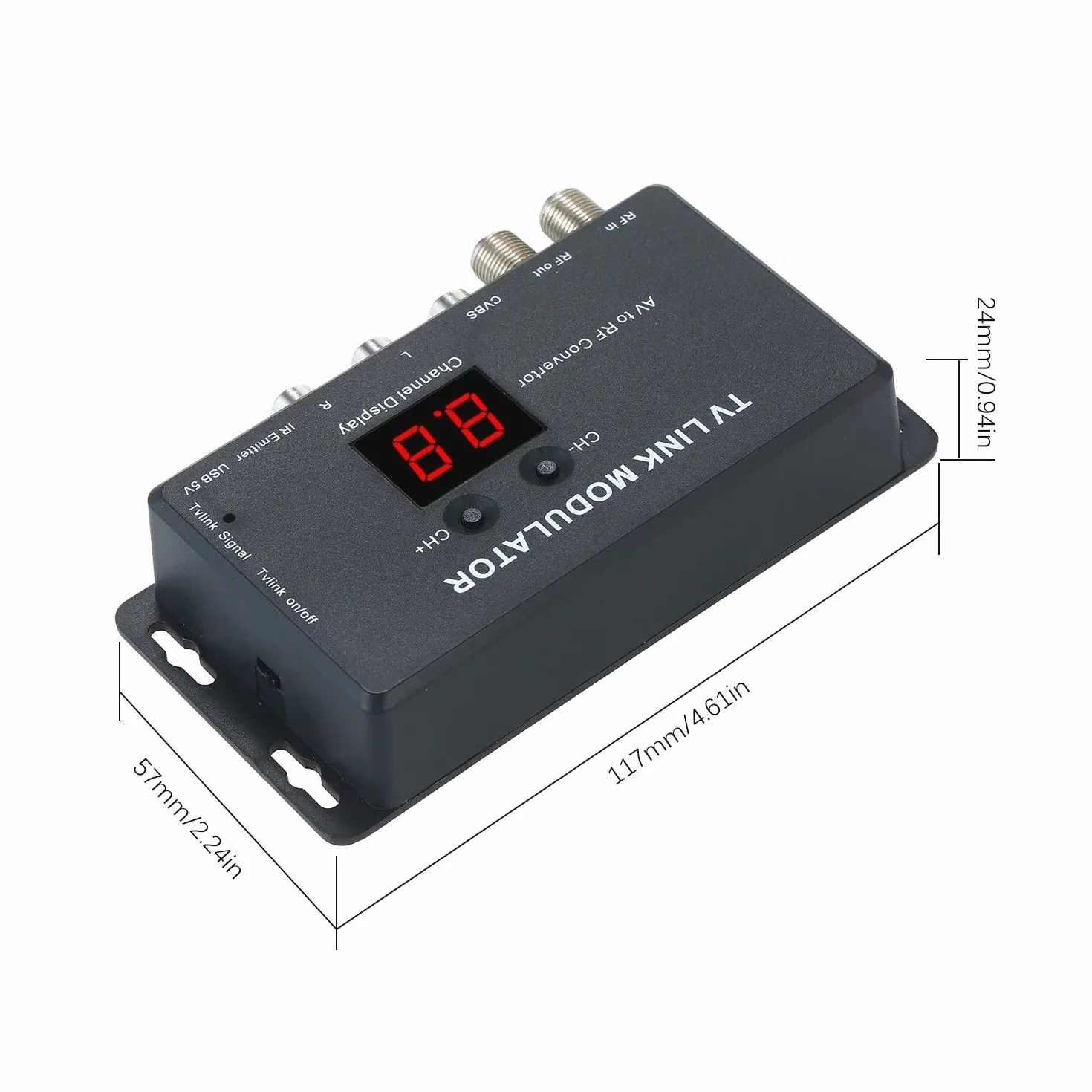 Modulatore UHF TM70 TV Link Convertitore AV a RF Extender IR Supporto PAL/NTSC