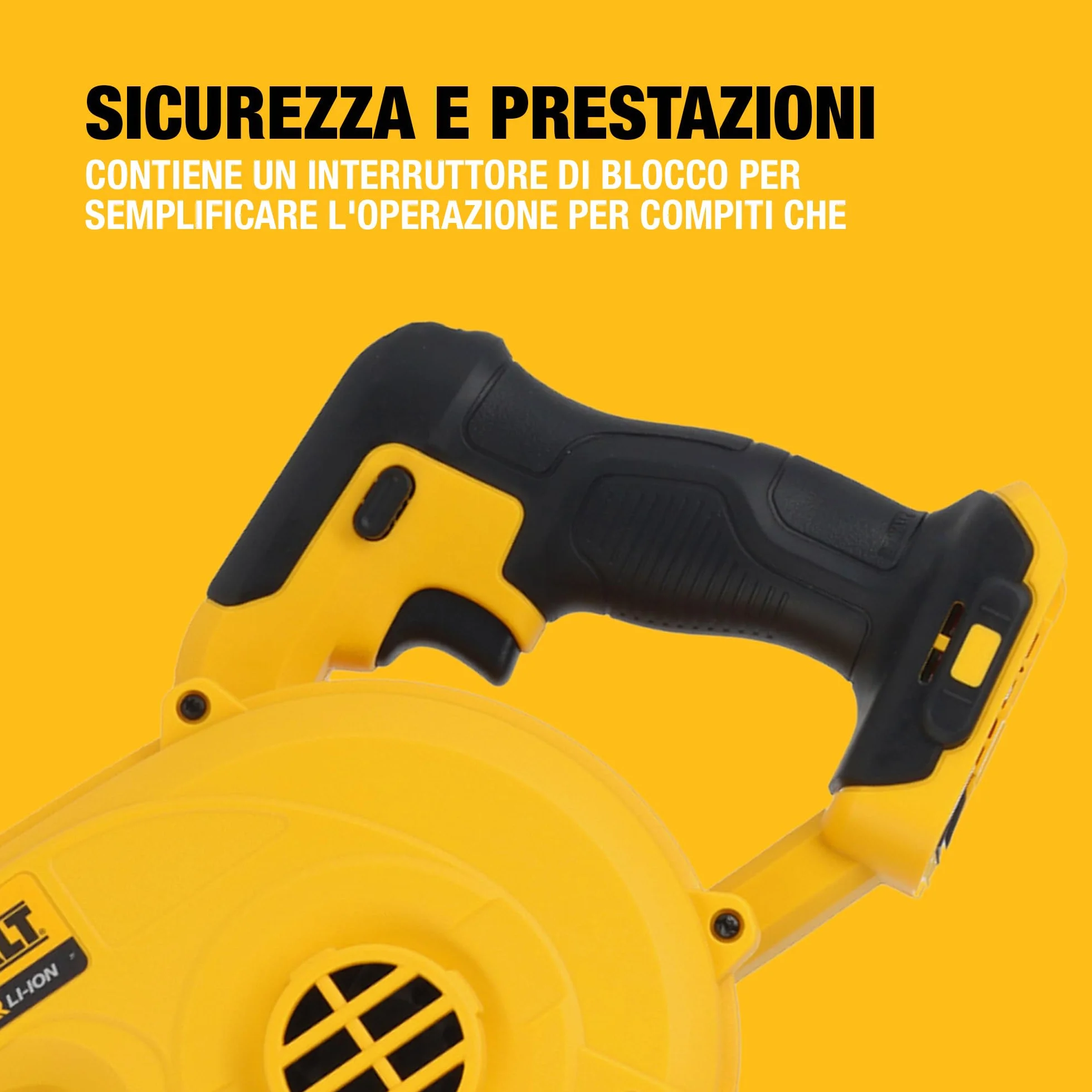 DEWALT Soffiatore Compatto 18V XR, Solo Utensile, DCV100-XJ
