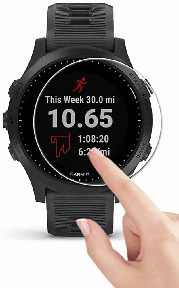 PHONILLICO Vetro temperato compatibile per Garmin Forerunner 945 [2 Pezzi] Pellicola Protettiva