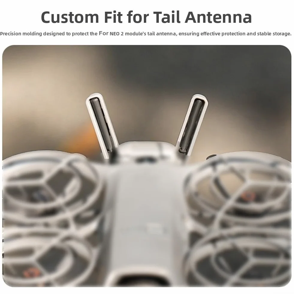 DJI NEO 2 Copertura Protettiva Antiurto PC Tail Antenna Shield Resistente alle Cadute Protezione Modulo Trasmissione Immagini Accessorio Compatto Grigio