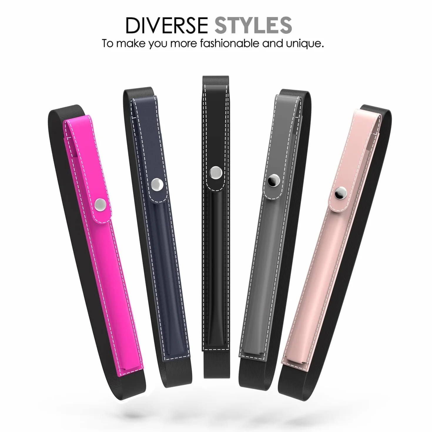 MoKo Portapenne per Apple Pencil PRO, 1a/2a Gen, USB-C, Pelle PU, iPad Pencil Custodia, Nero