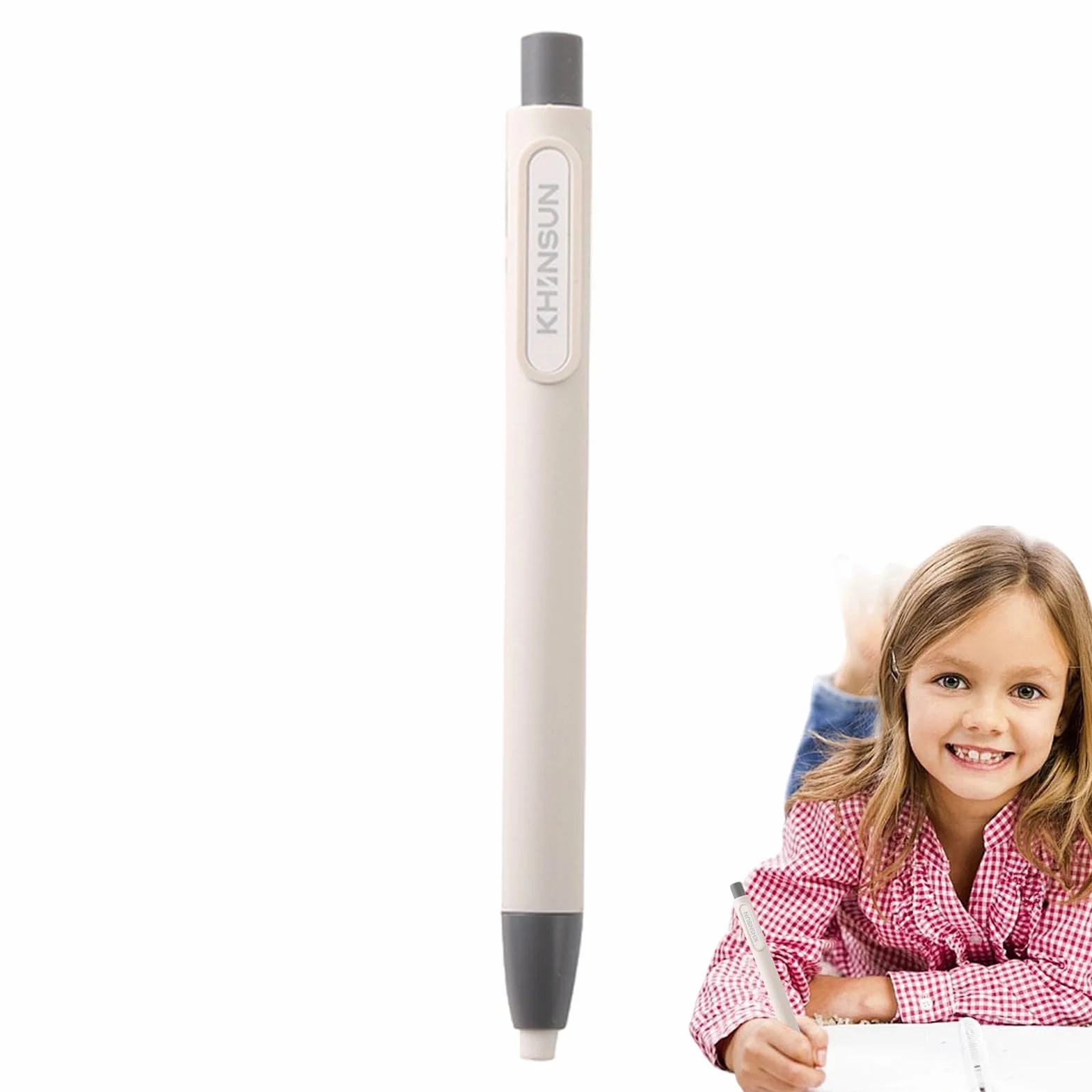 Penna per cancellare retrattile di precisione, polimero non abrasivo, ricaricabile a pressione per matita, cancelleria per studio e pittura