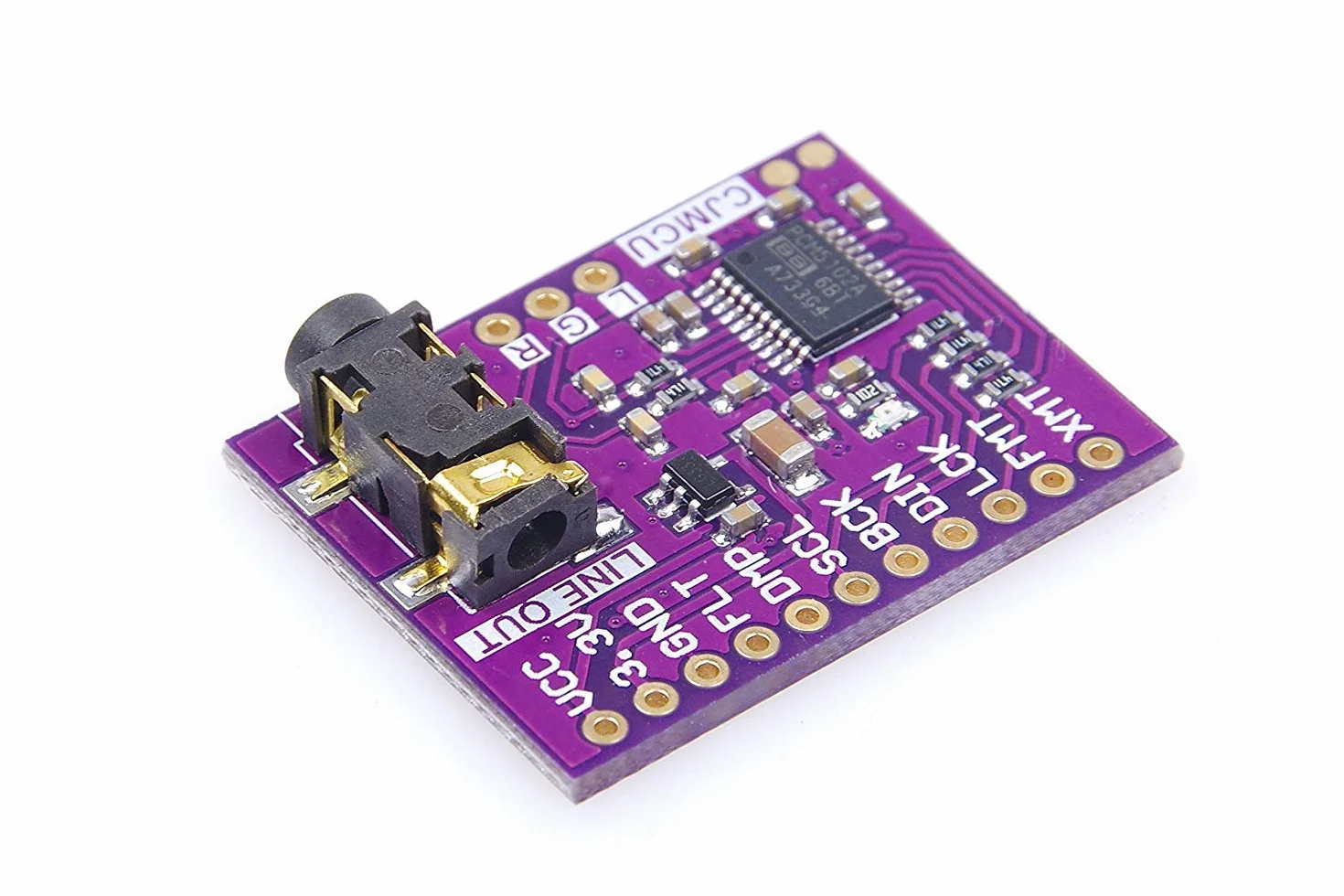 DollaTek PCM5102A Convertitore Digitale Analogico Modulo Audio DAC 24 Bit 3,5 mm Jack per Raspberry Pi