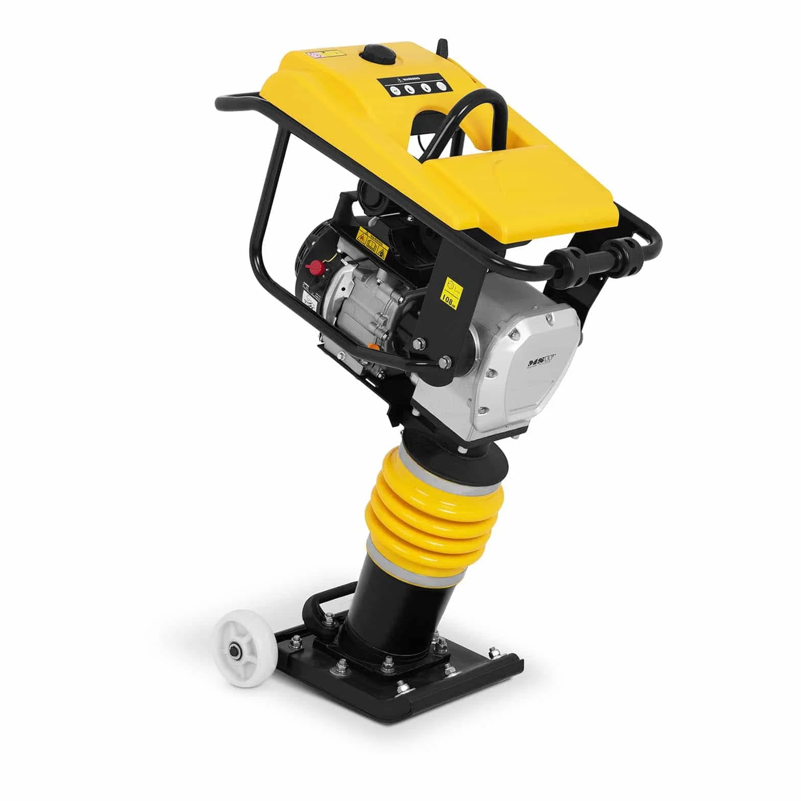 MSW Costipatore Terreno Compattatore Vibrante MSW-TRAM10 (34,5 x 28,5 cm,10 kN, 450-650 VPM, 108 dB)