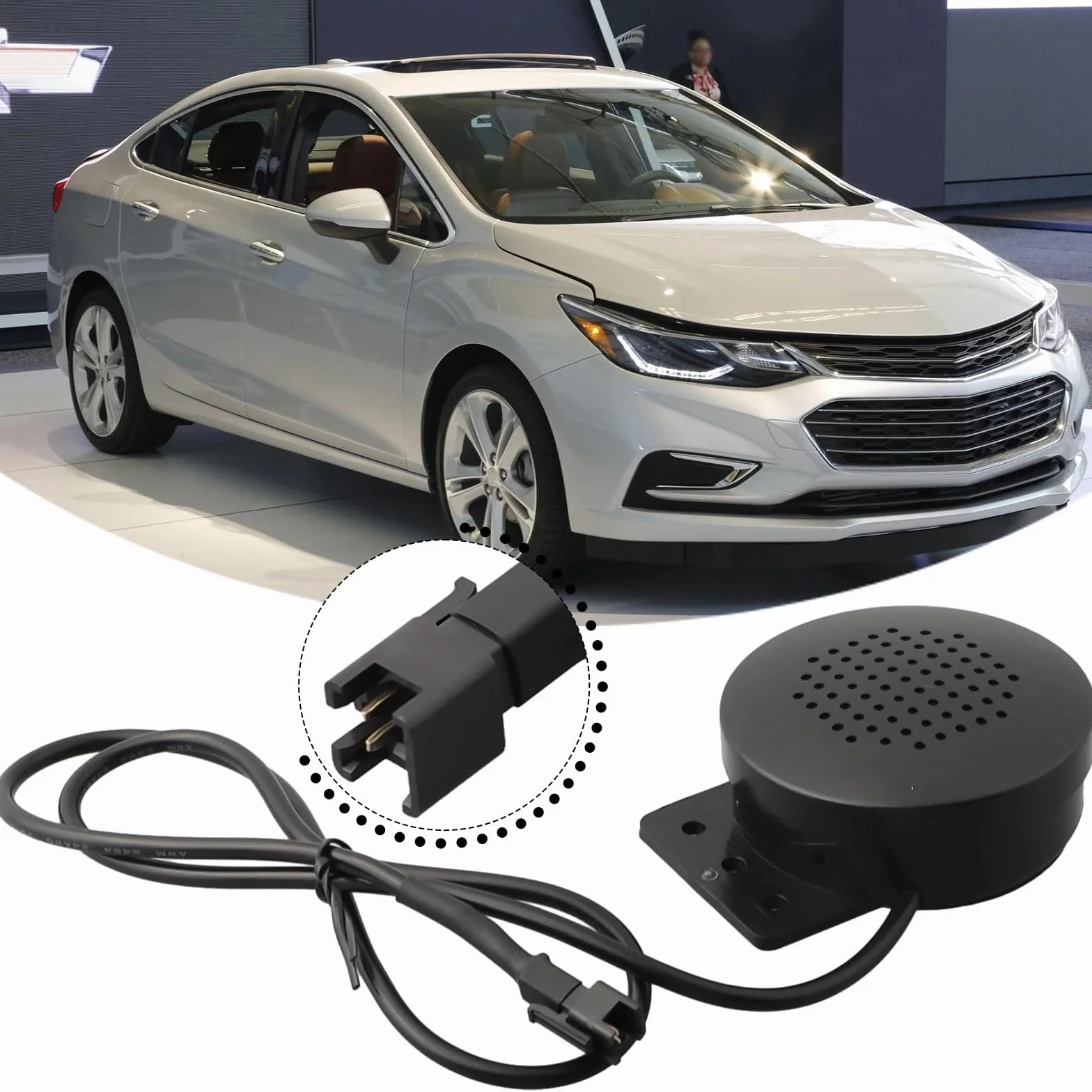 Altoparlanti allarme per veicoli a 2 pin in metallo ABS Impermeabile antiurto per auto