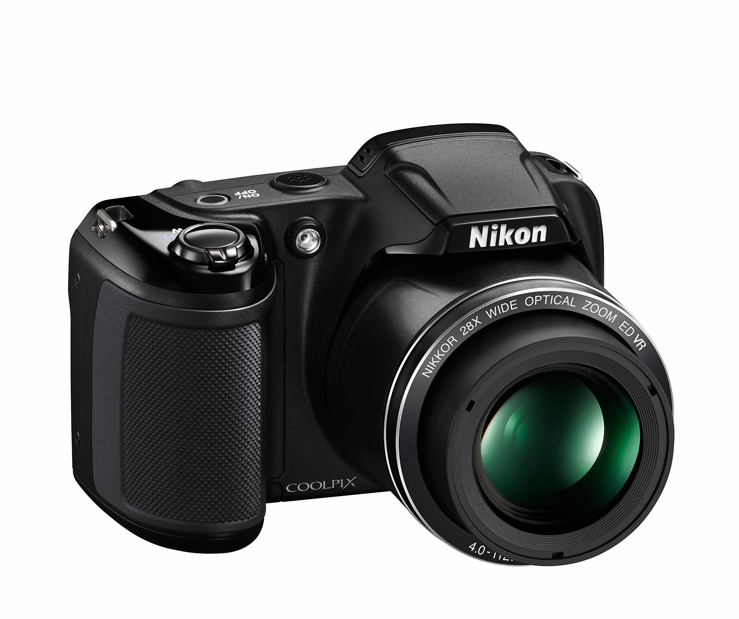 Nikon Coolpix L340 Fotocamera Digitale Compatta 20 Megapixel Zoom 28x LCD 3in HD Nero Ricondizionato