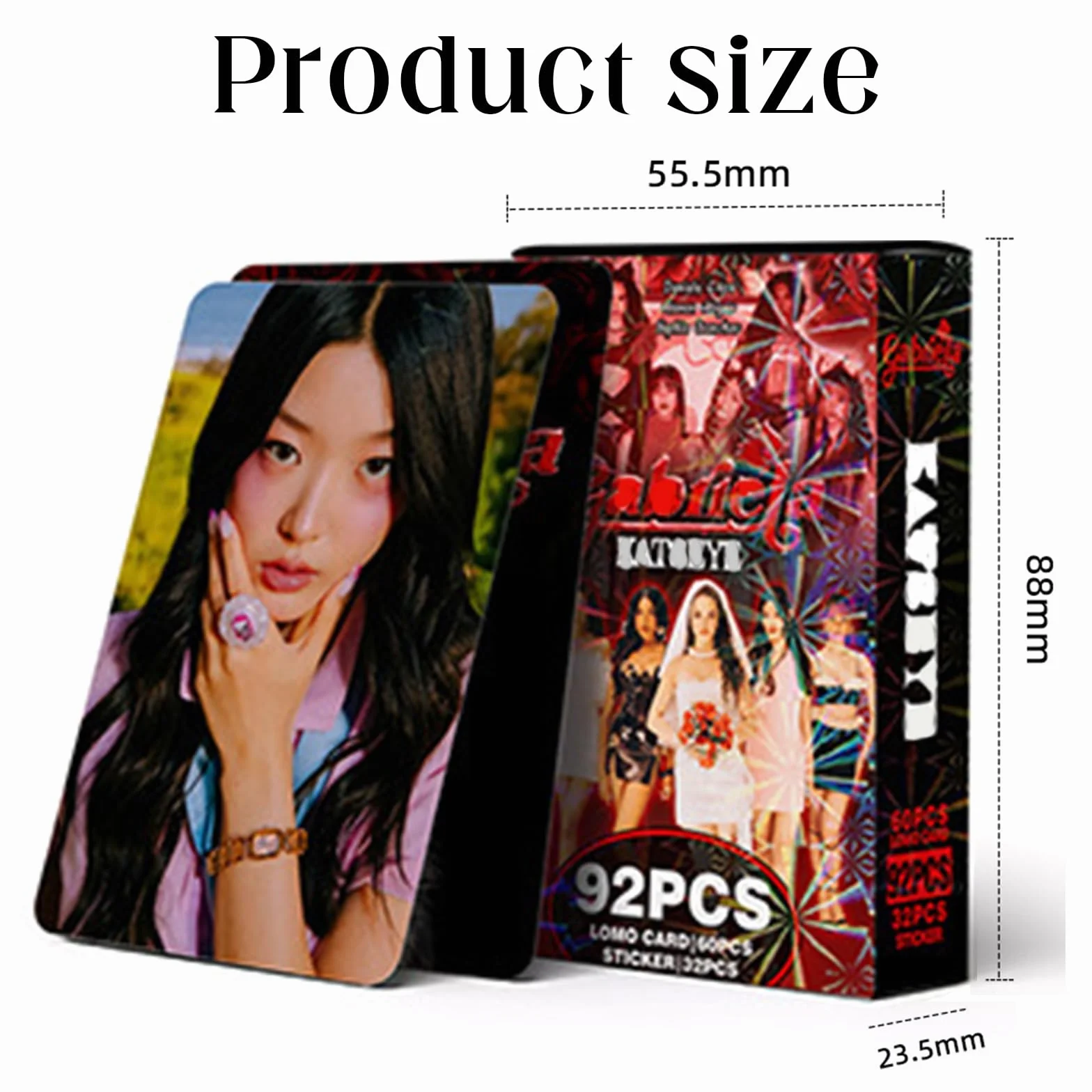 Katsseye Photocard Lomo Carte 60 Pezzi Card 32 Pezzi Adesivi Kpoop Fotocard Sticker